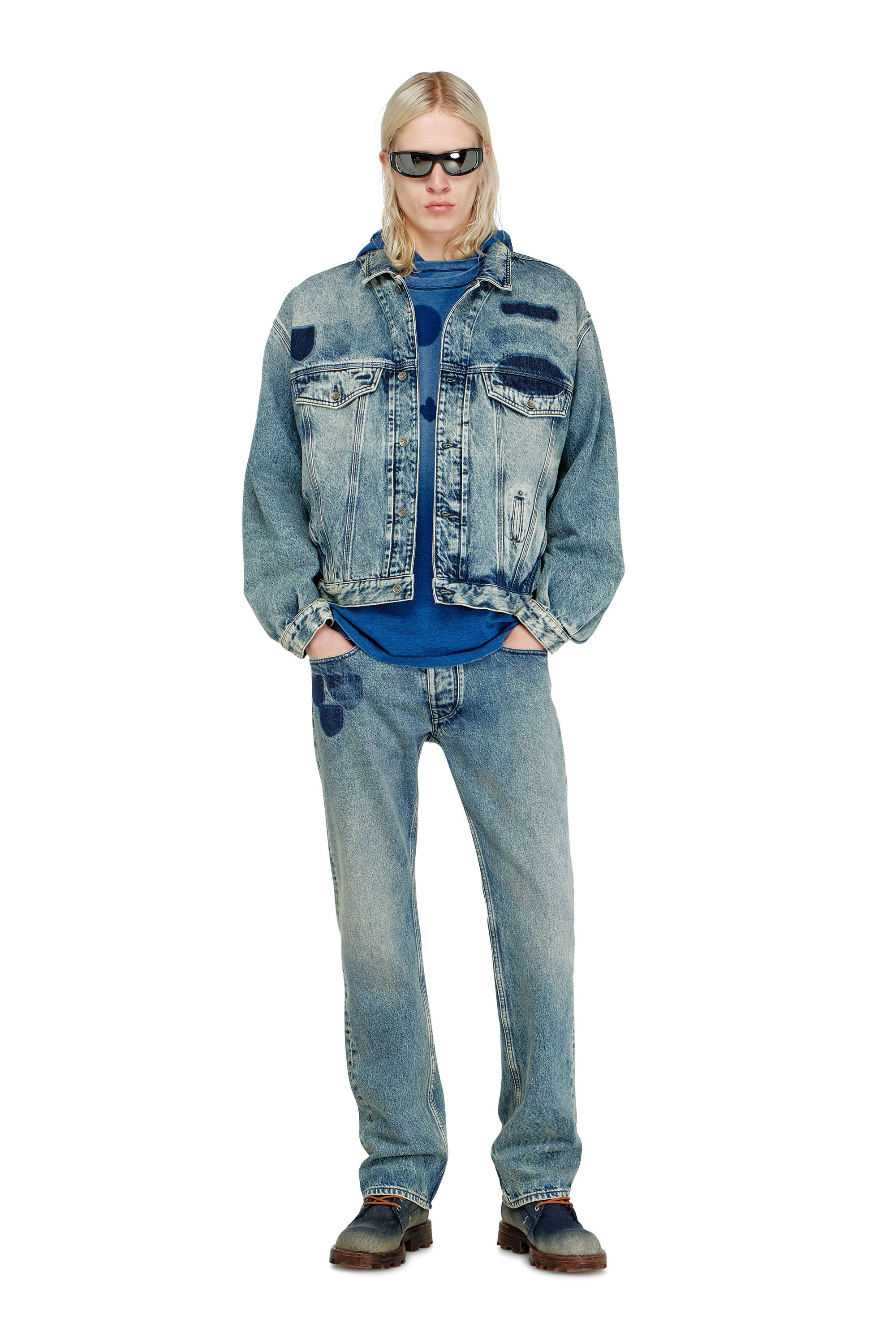 Diesel - T-NOX, T-shirt con patch effetto ombra Uomo in ToBeDefined - 1