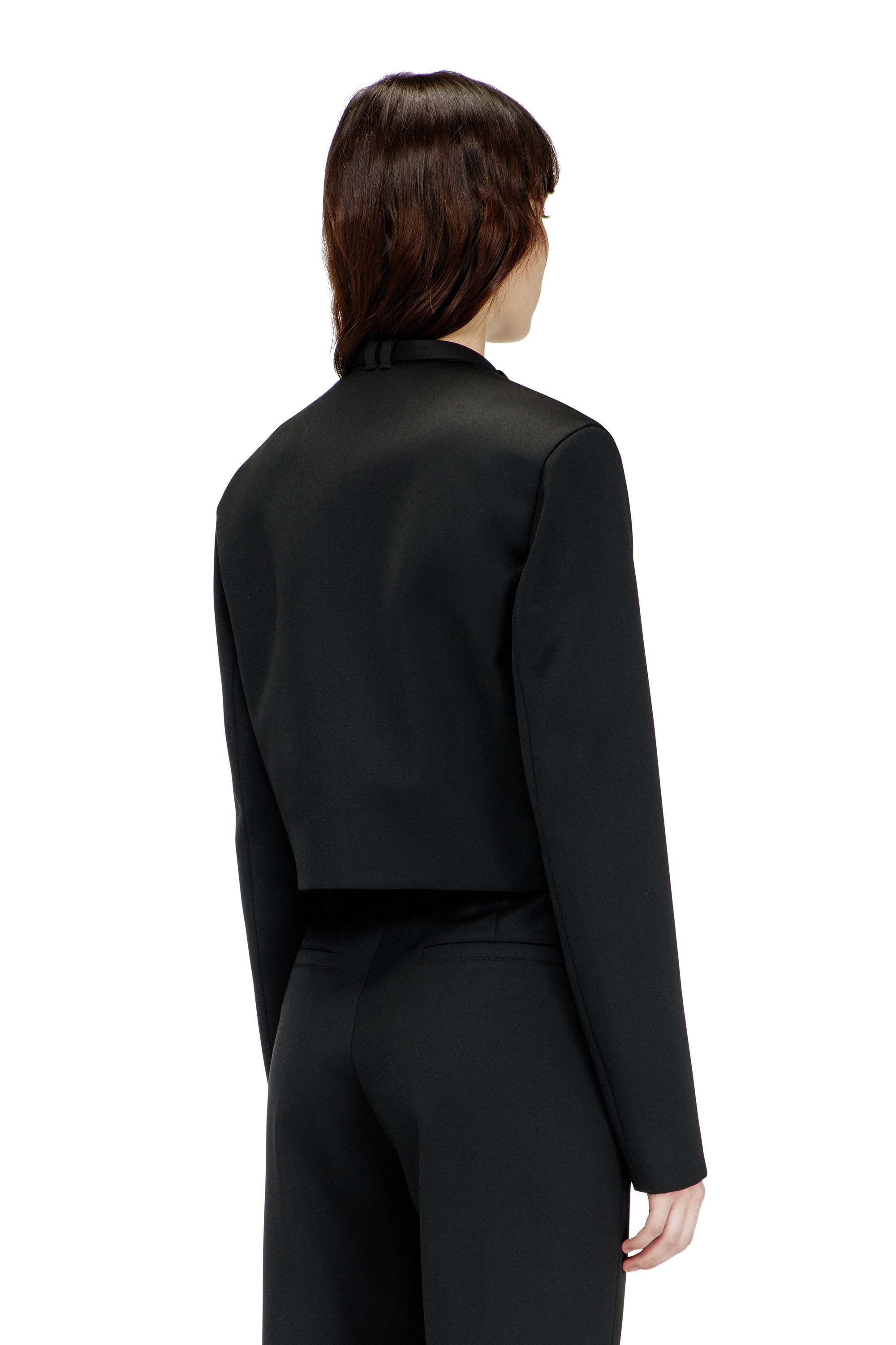 Diesel - G-HAVOC-1, Giacca sartoriale con cinturino biker Donna in Nero - 4