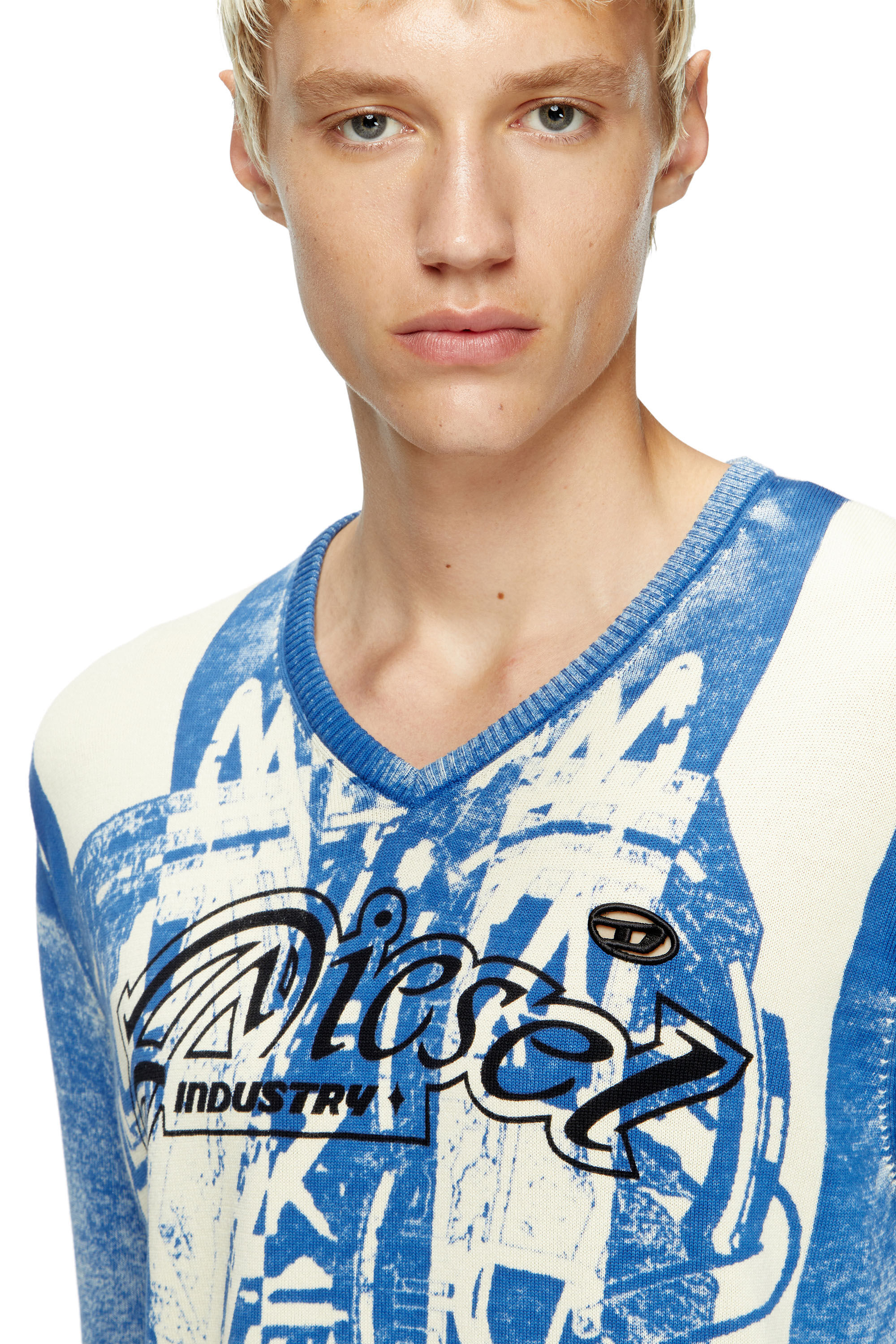 Diesel - K-OLIBA-V, Maglia a strisce con stampa interna Uomo in ToBeDefined - 5