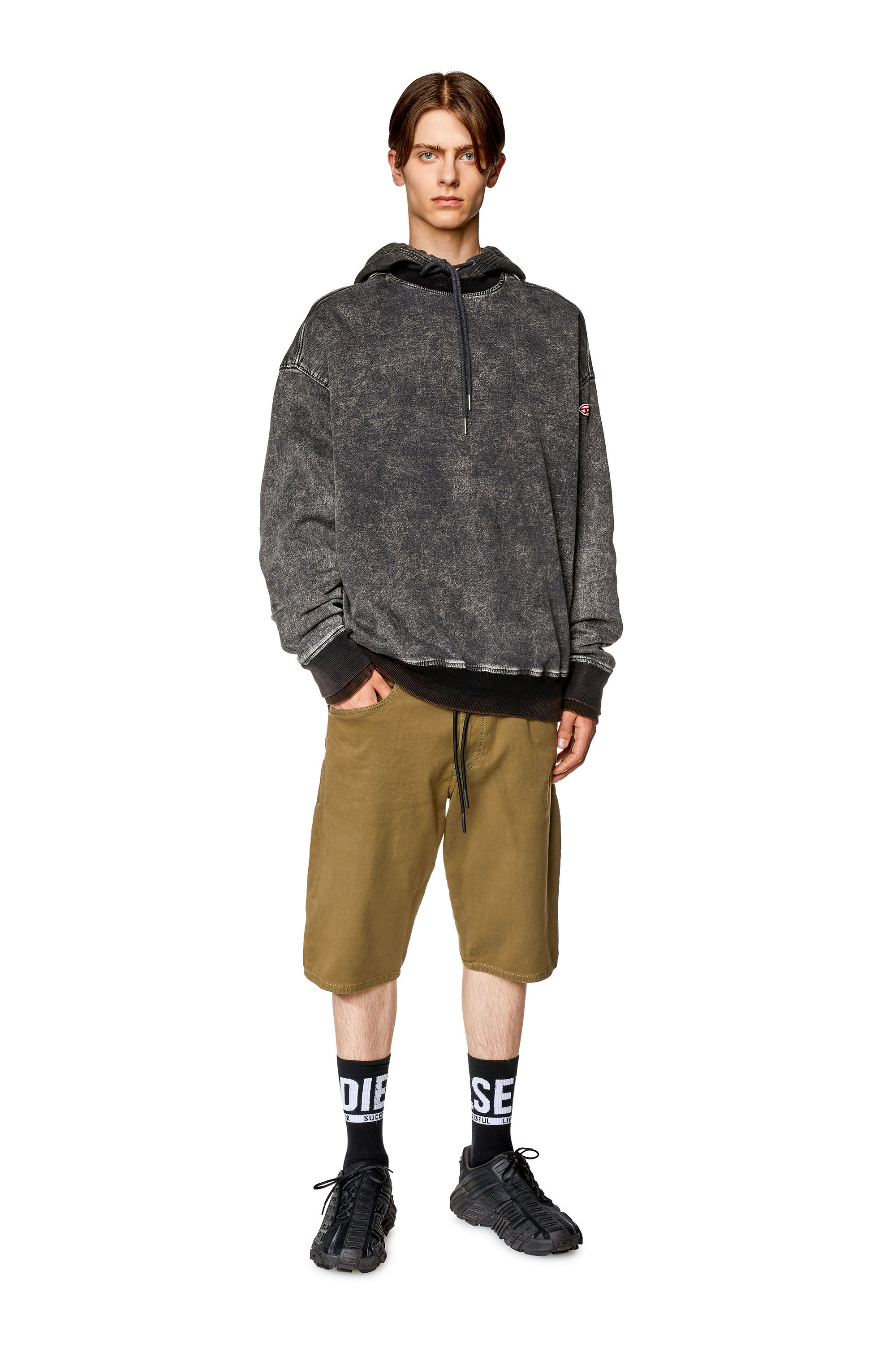 Diesel - D-KROOLEY-SHORT JOGG, Verde Militare - Image 1