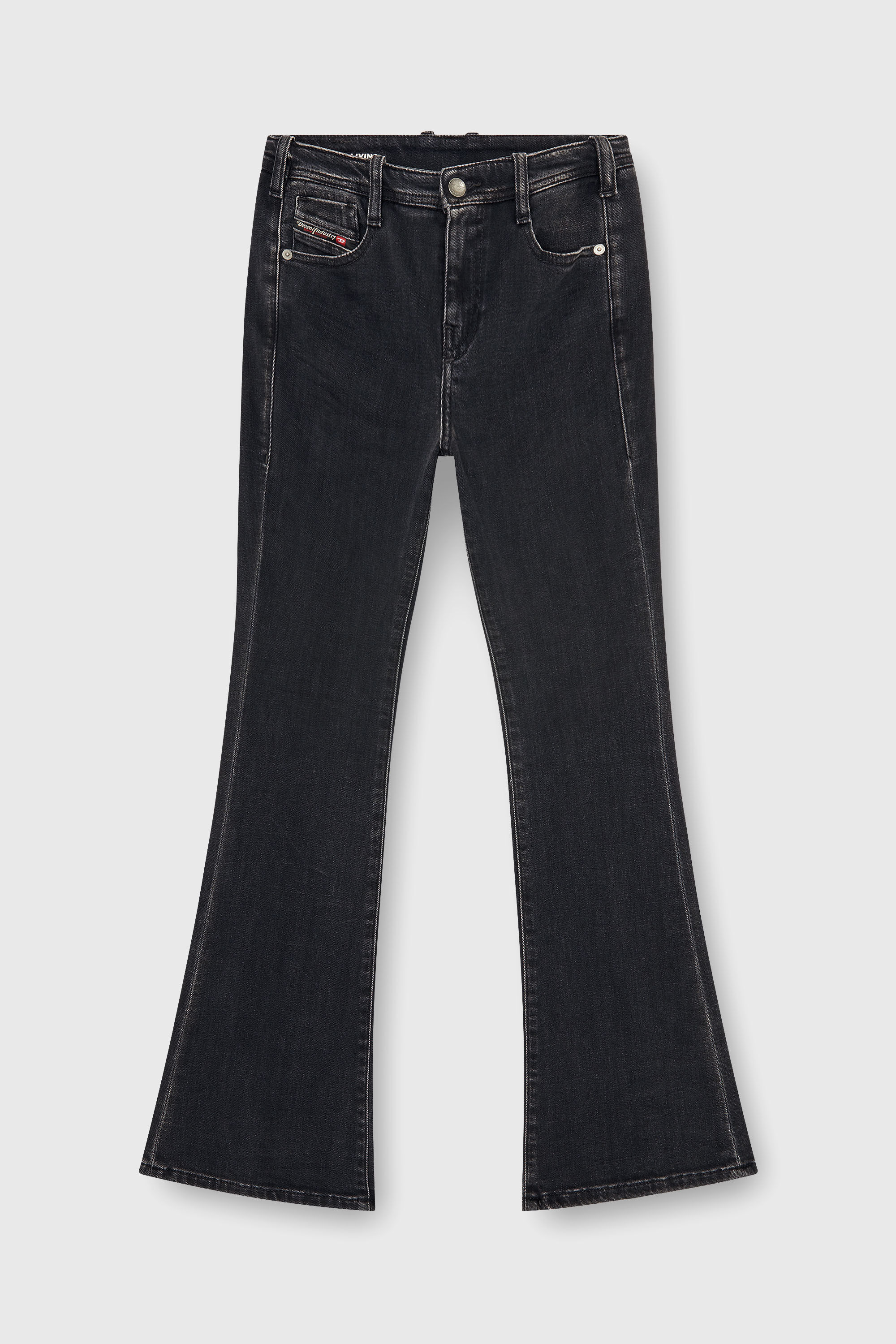 Diesel - Bootcut Jeans 1969 D-Ebbey 09P75 Donna, Nero/Grigio scuro - Image 6