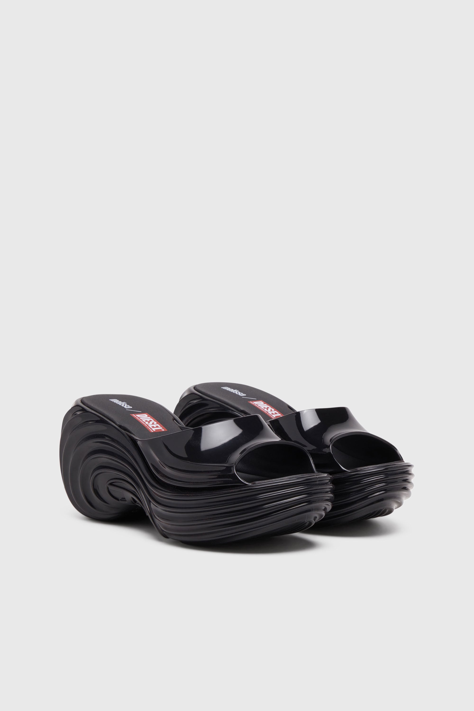 Diesel - MELISSA QUANTUM PLATFORM, Mule platform in Melflex&reg; Donna in Nero - 2
