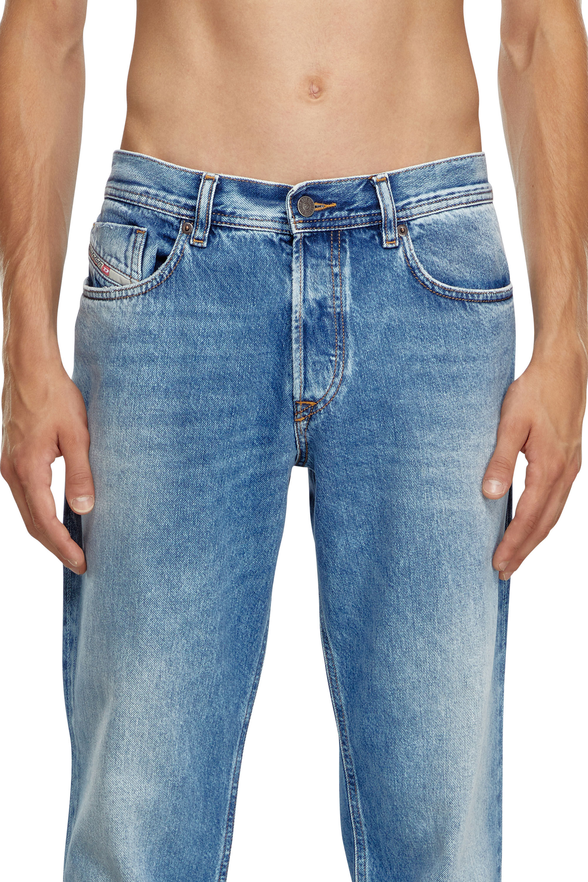 Diesel - Uomo Tapered Jeans 2023 D-Finitive 09H95, Blu medio - Image 5