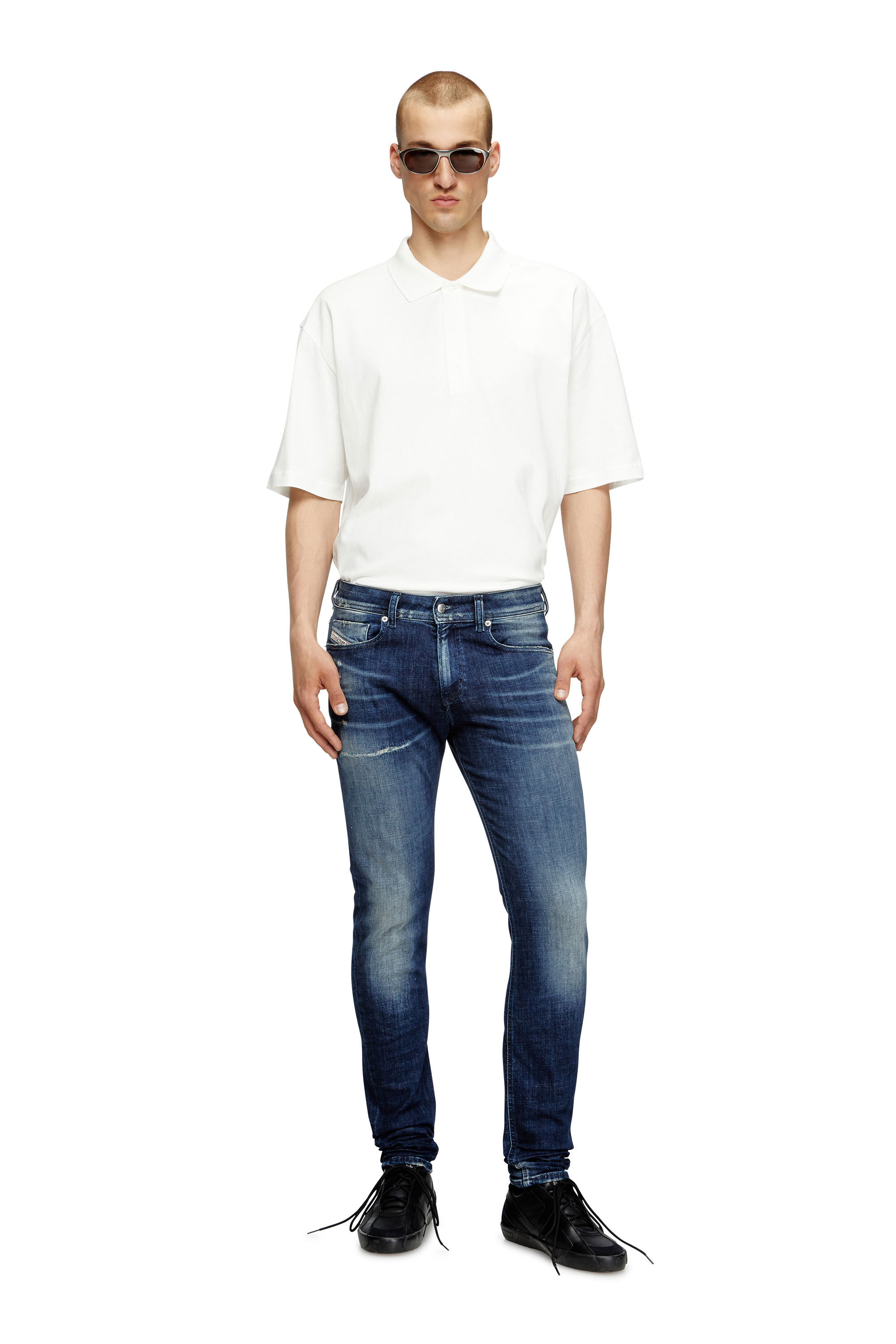 Diesel - Skinny Jeans 1979 Sleenker 09L97 Uomo, Blu Scuro - Image 1