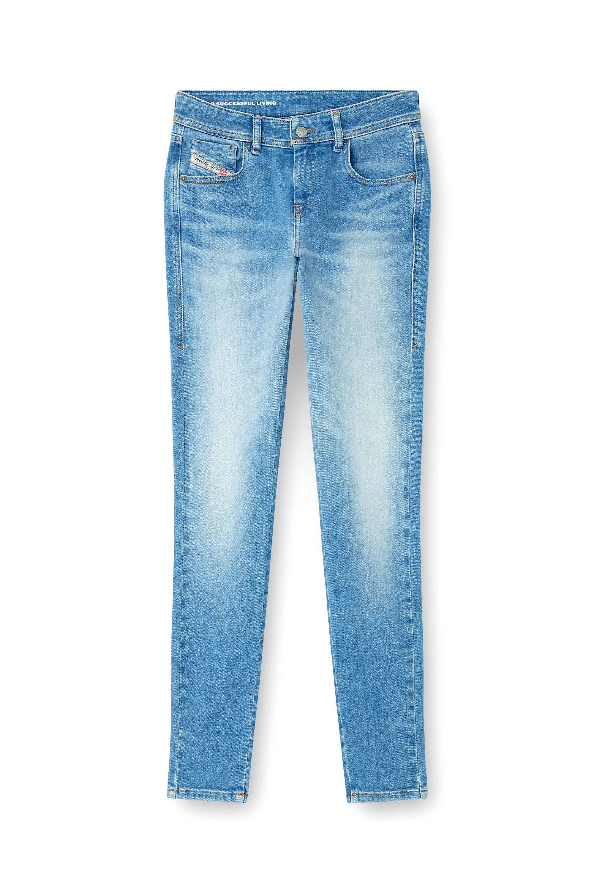 Diesel - Skinny Jeans 2017 Slandy 09L94 Donna, Blu Chiaro - Image 6