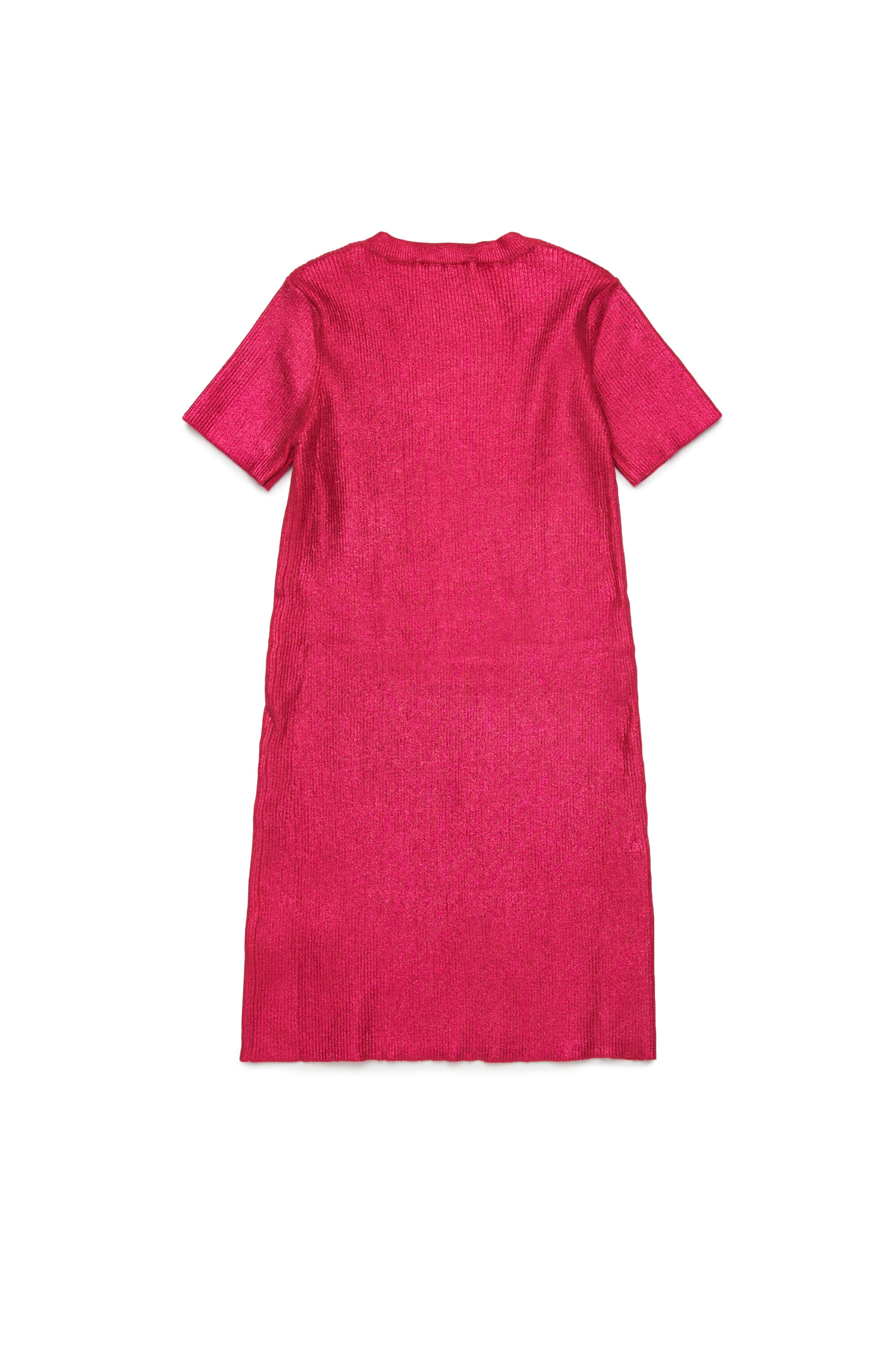 Diesel - DMONERVAX, Abito in maglia a costine metallizzato Donna in Rosa - 2