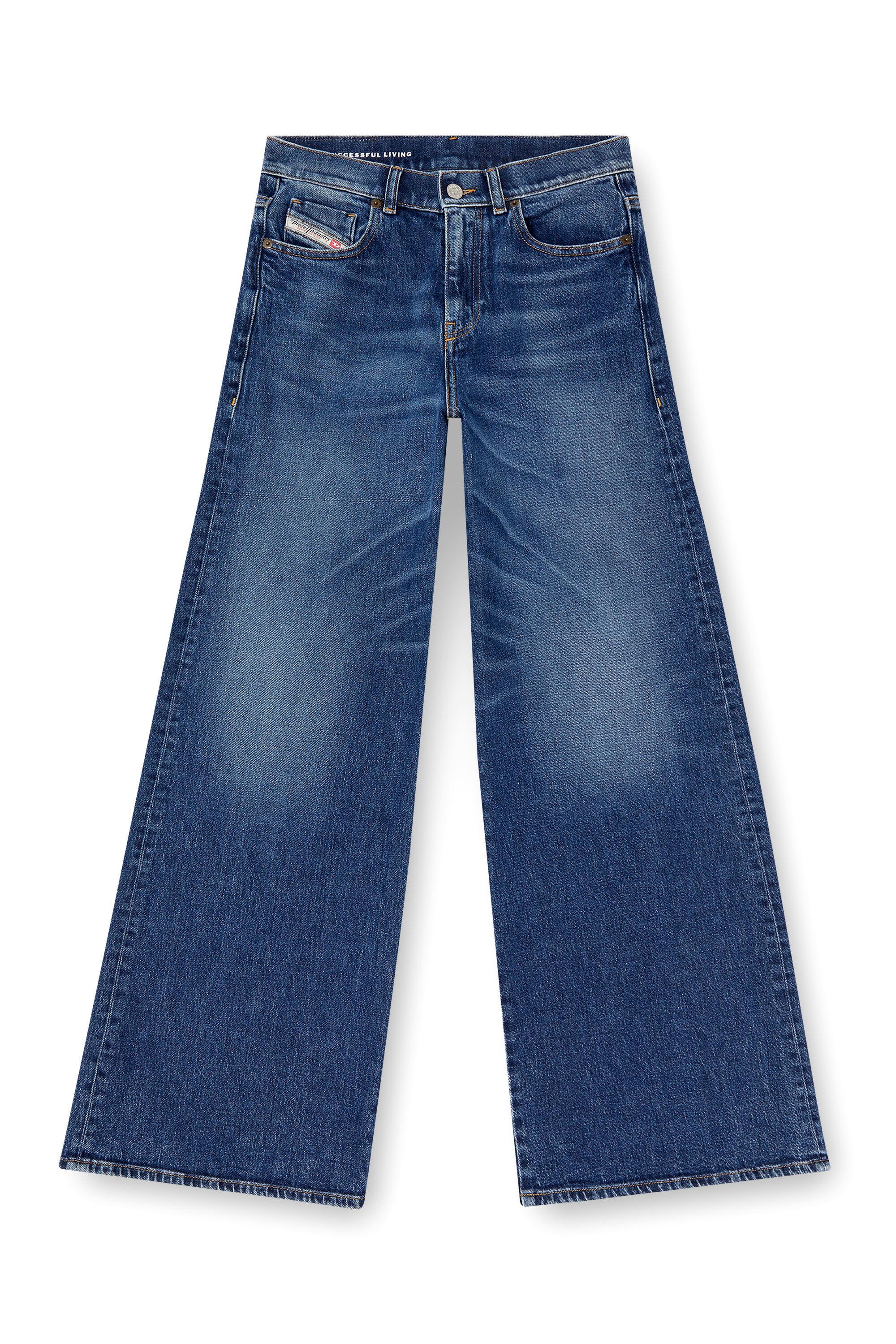 Diesel - Flare Jeans 1978 D-Akemi 09L21 Donna, Blu Scuro - Image 2
