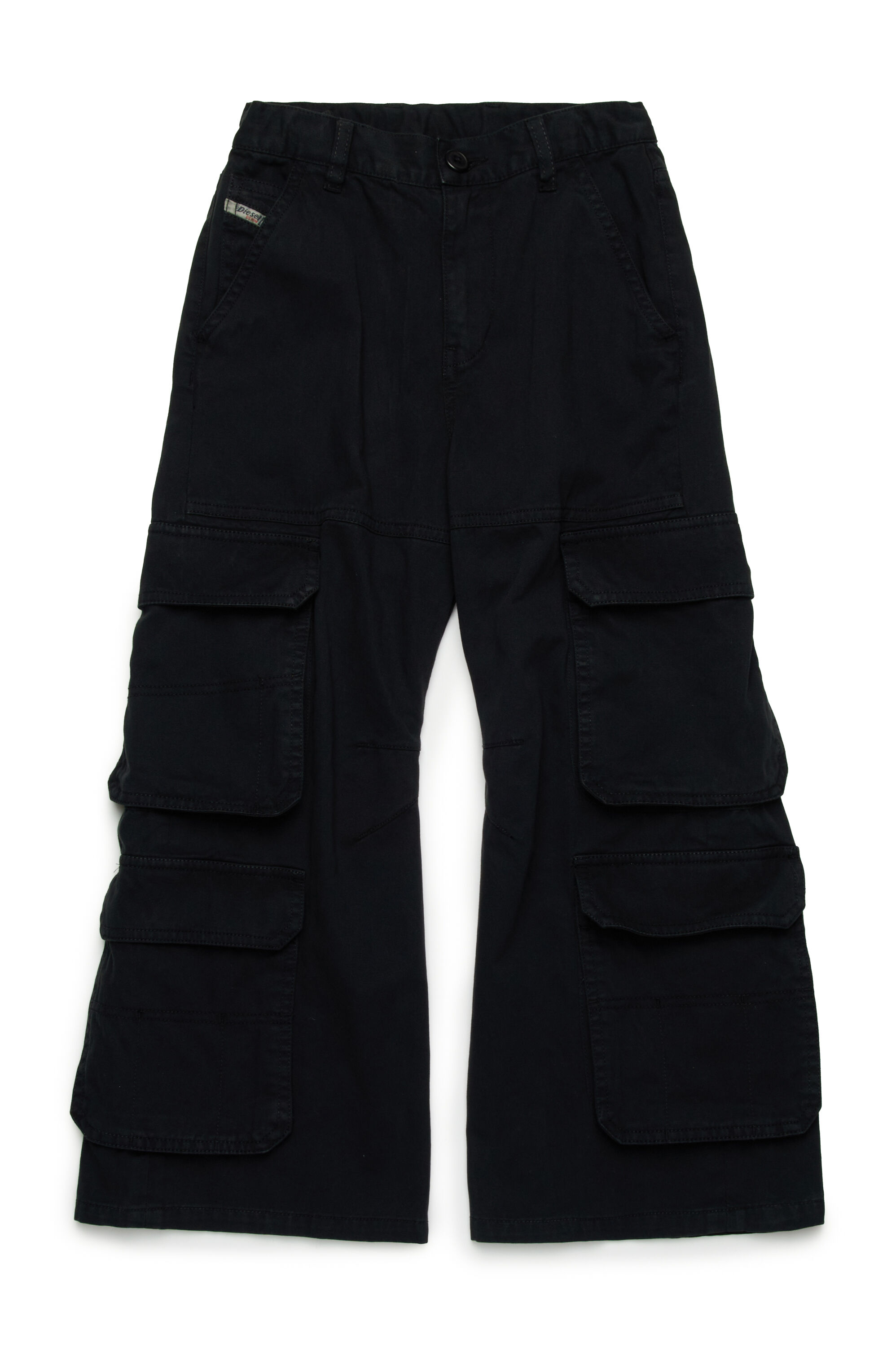 Diesel - PDARGJXCARGO, Pantaloni cargo multitasche Donna in Nero - 1