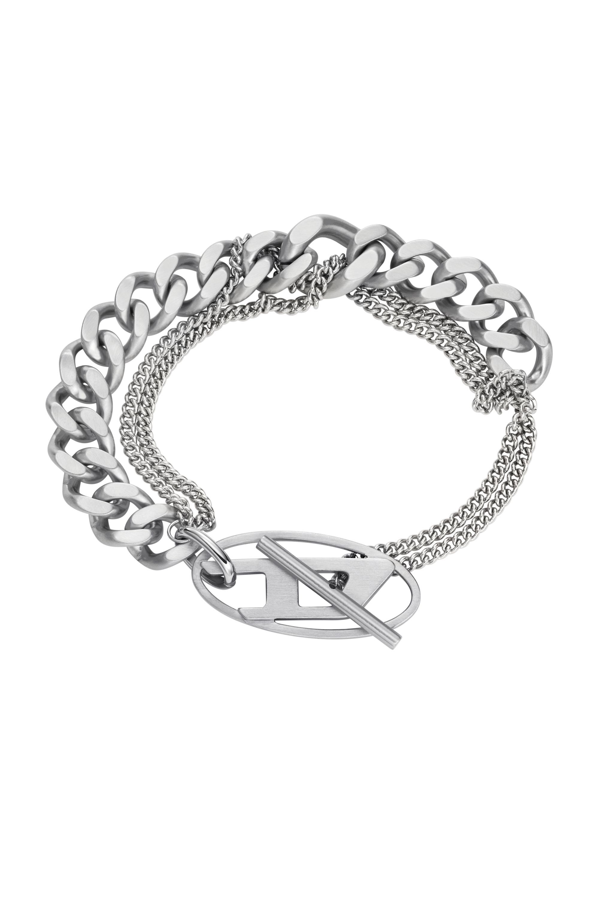 Diesel - DX1550040 JEWEL, Bracciale a catena in acciaio inossidabile Unisex in Argento - 1