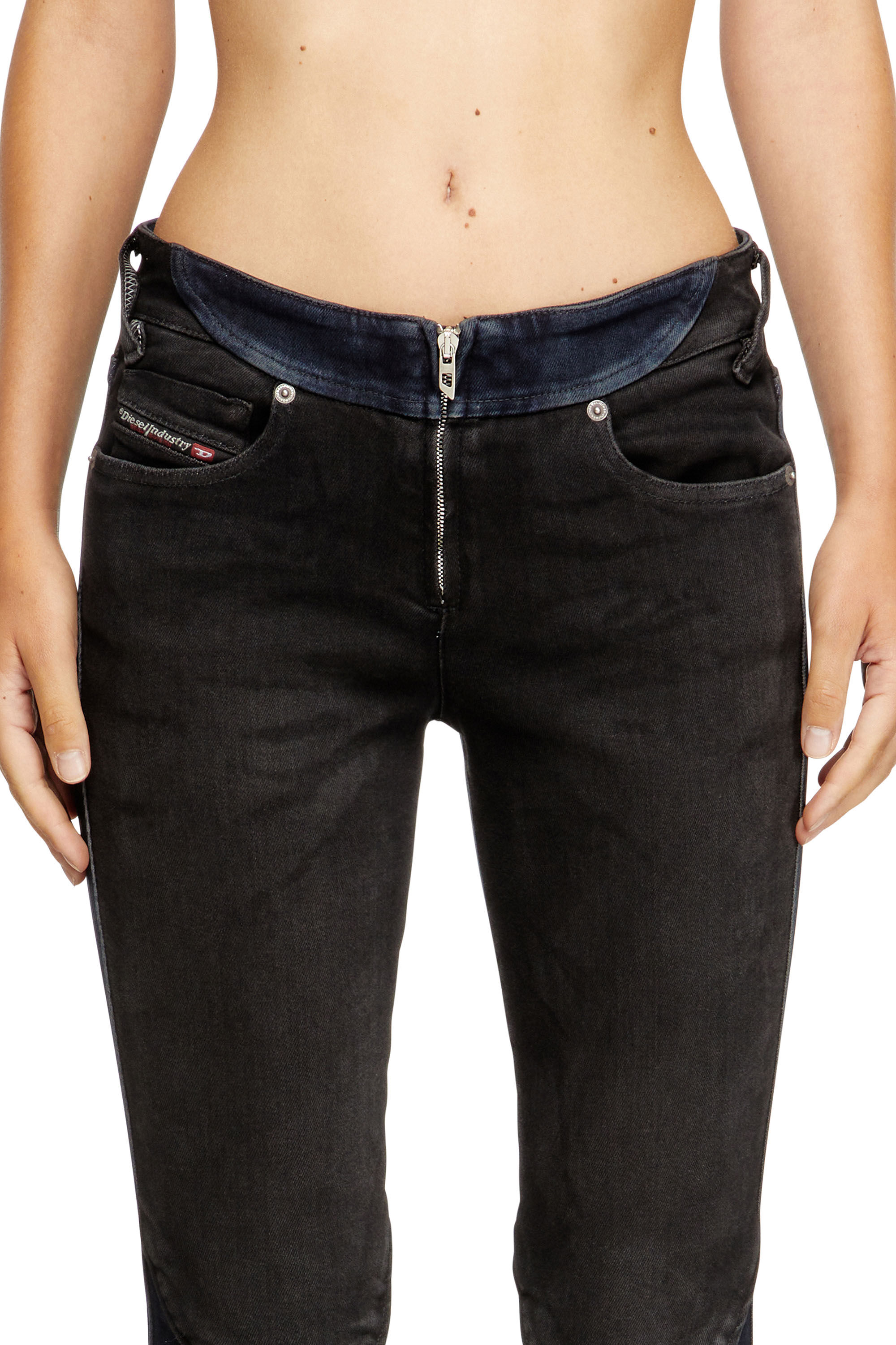 Diesel - Slim Jeans D-Bikee 09M92 Donna, Blu Scuro - Image 4