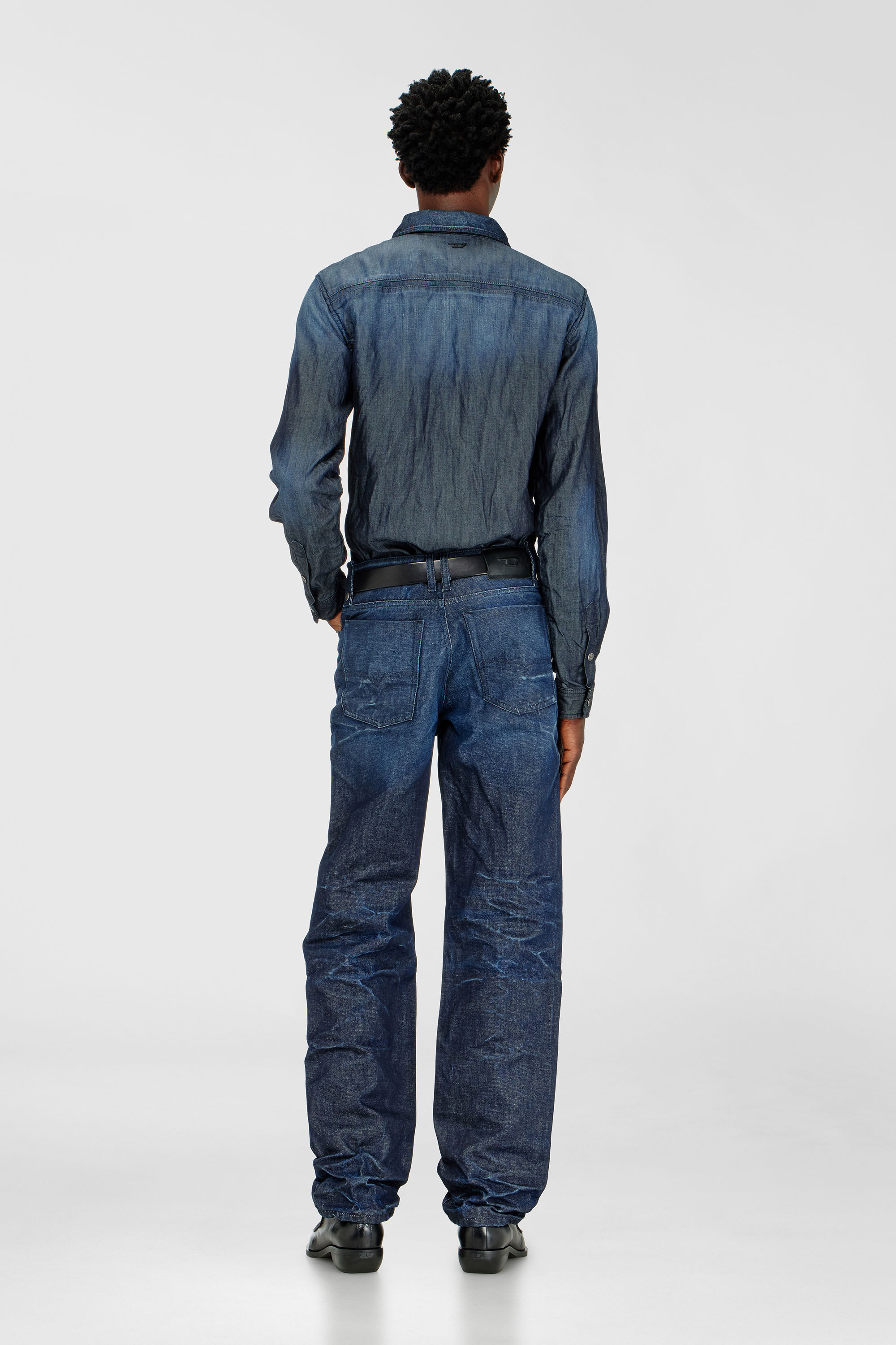 Diesel - Regular Jeans 1991 D-Voeed 007GF Uomo, Blu Scuro - Image 3