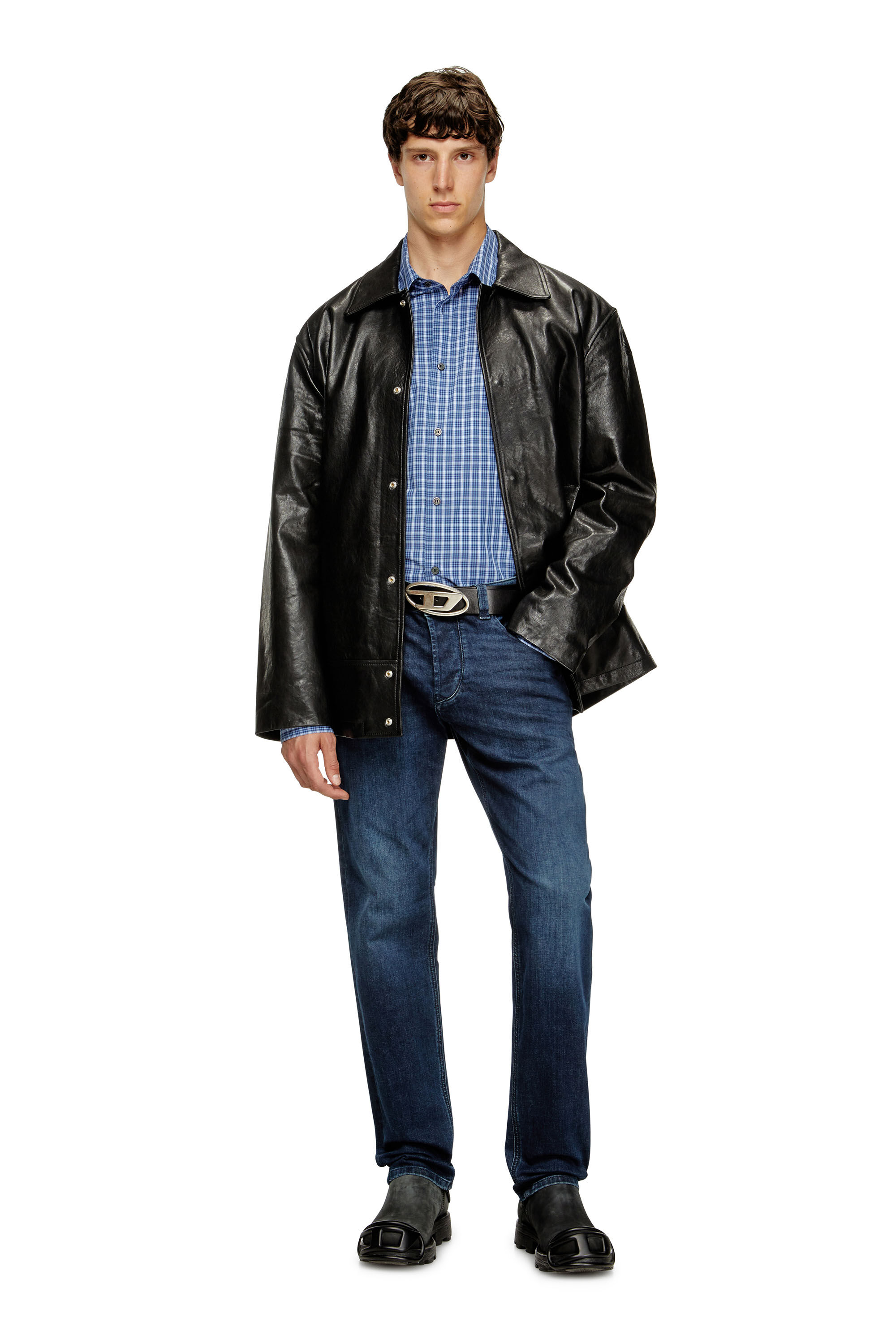 Diesel - Regular Jeans 1986 Larkee-Beex 0CNAA Uomo, Blu Scuro - Image 1