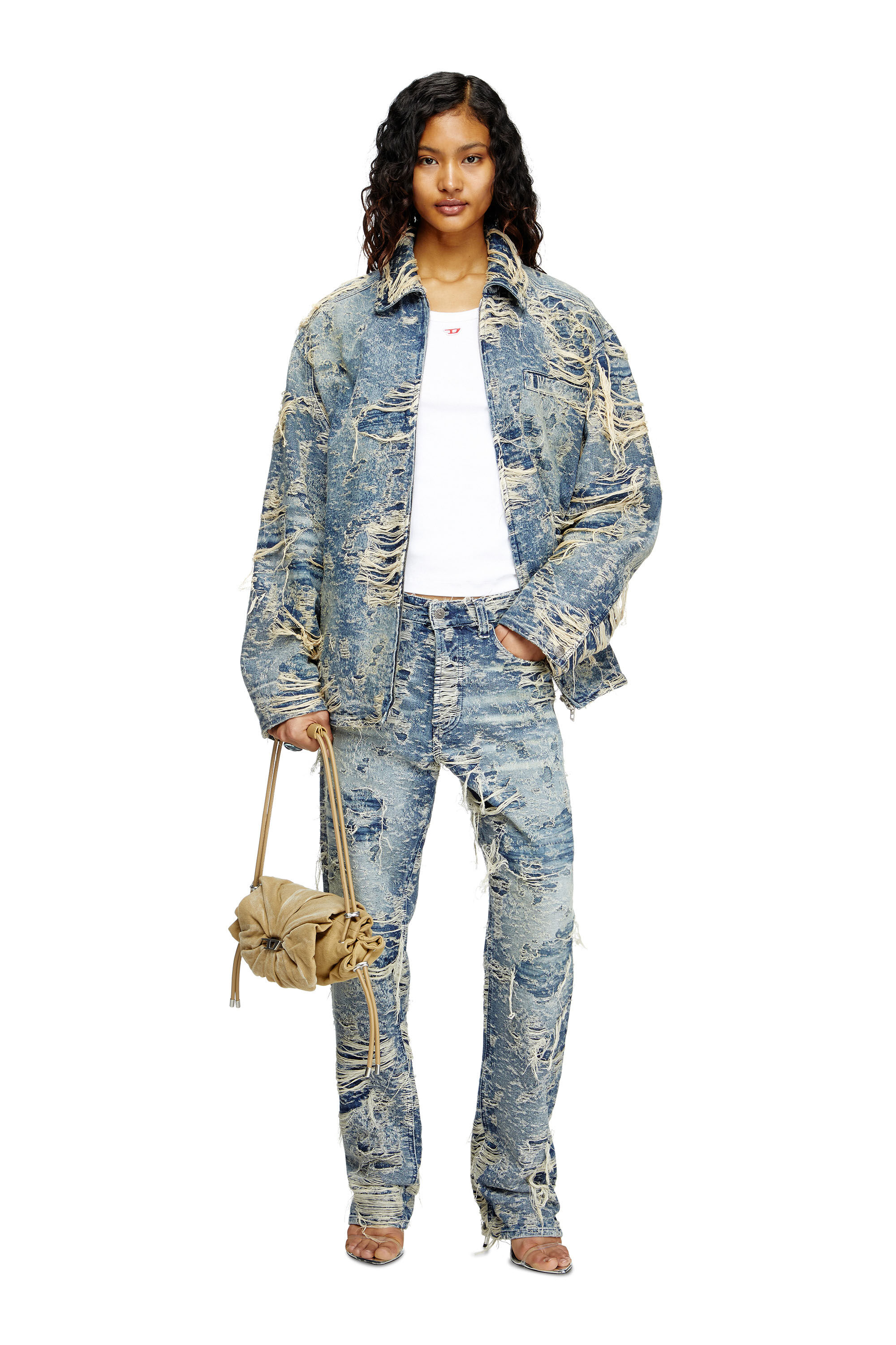 Diesel - Regular Jeans 1988 D-Ark 09M04 Donna, Blu medio - Image 1