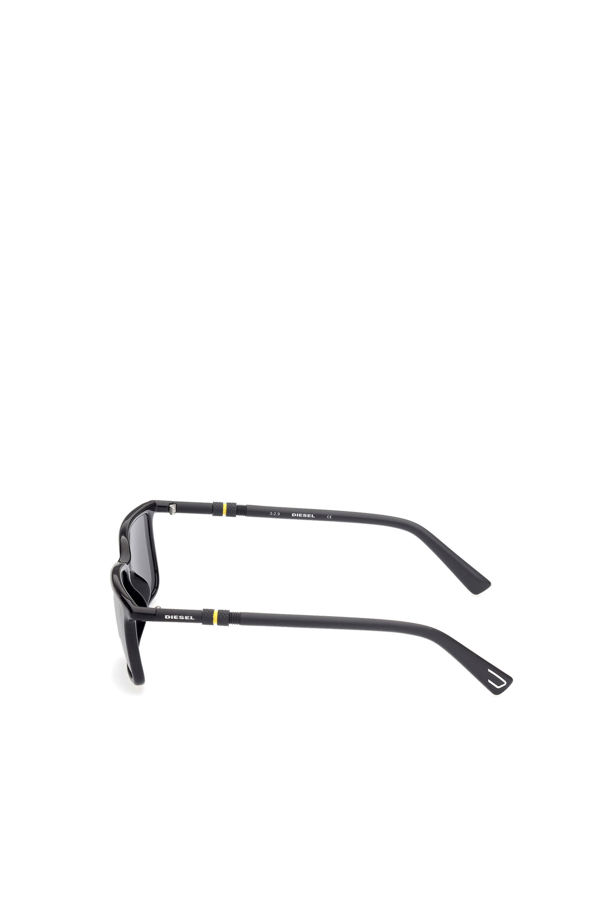 Diesel - DL0331, Occhiali navigator in iniettato Uomo in Nero - 3