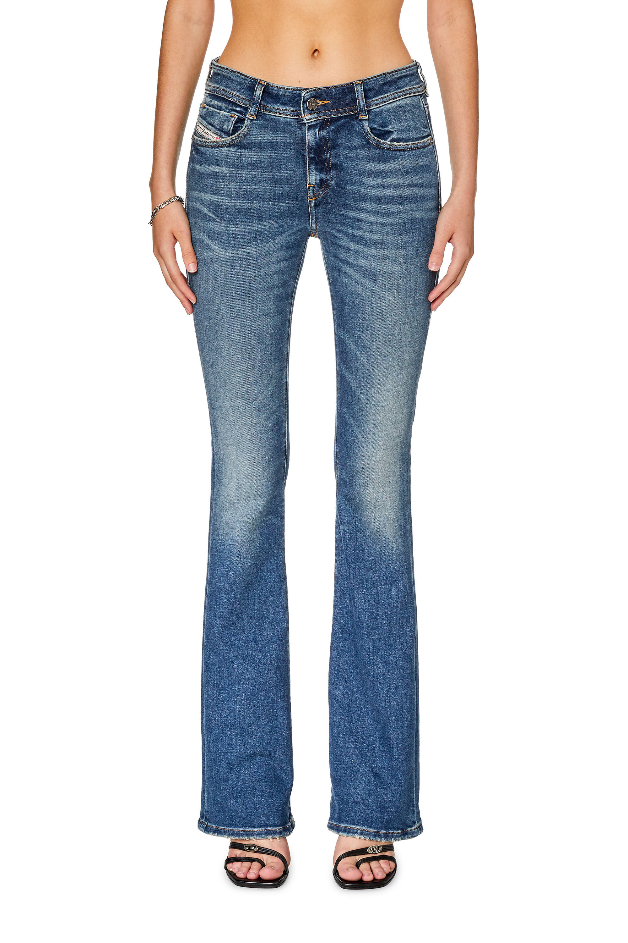 Diesel - Bootcut and Flare Jeans 1969 D-Ebbey 09G71, Blu Scuro - Image 3