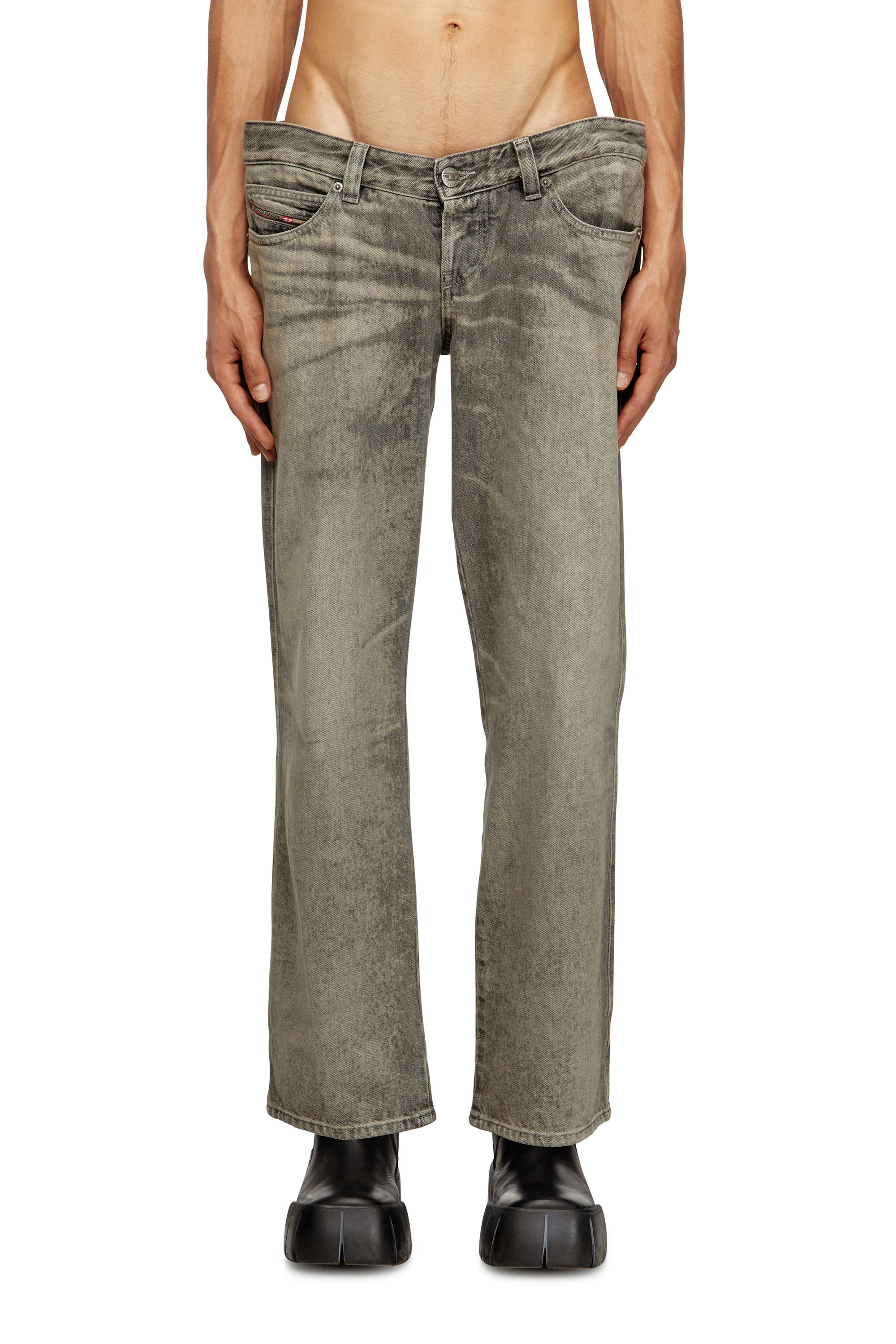Diesel - Regular Jeans D-Im 007DR Uomo, Grigio - Image 3