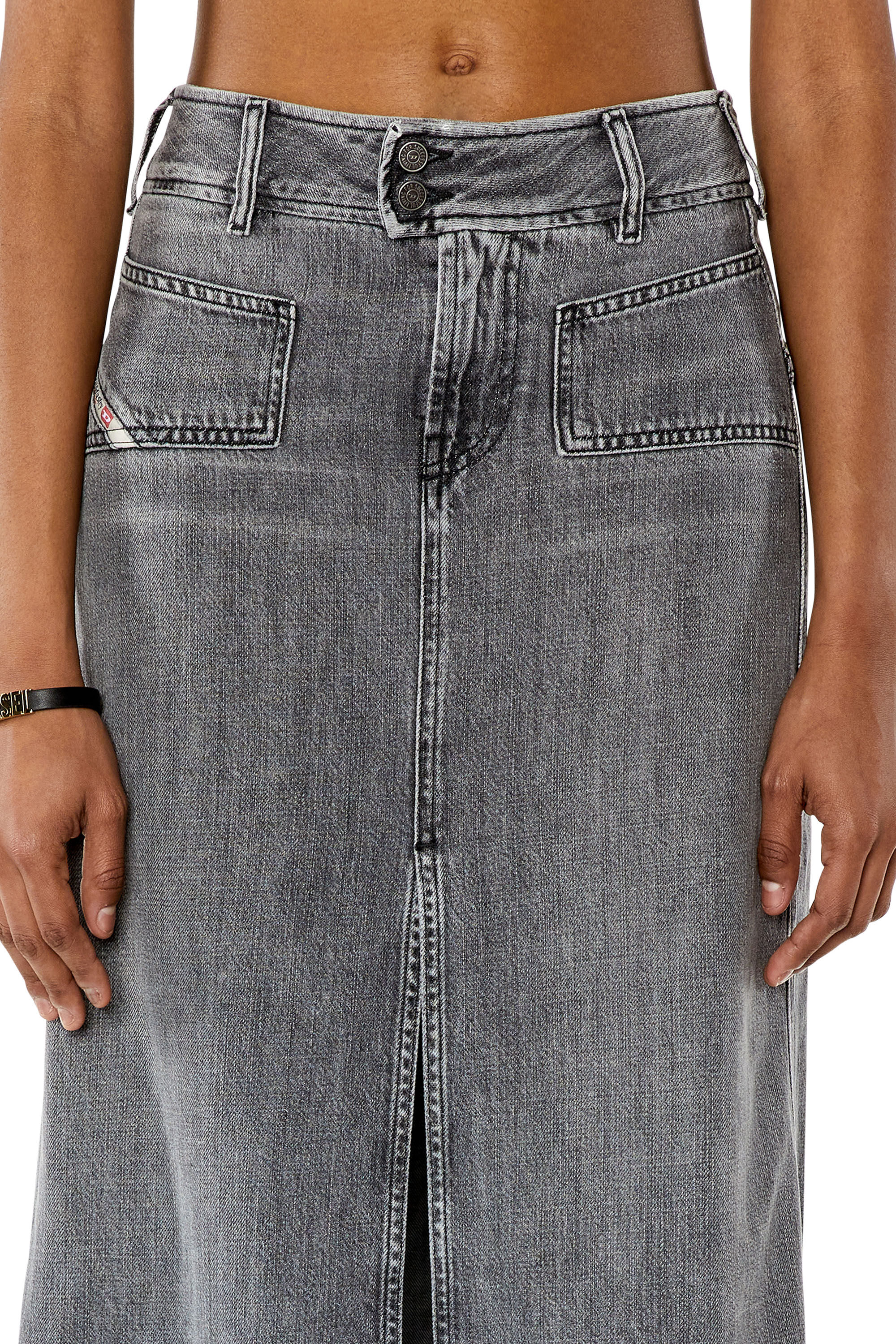 Gonna midi in denim con spacco Donna DE YINKA Diesel