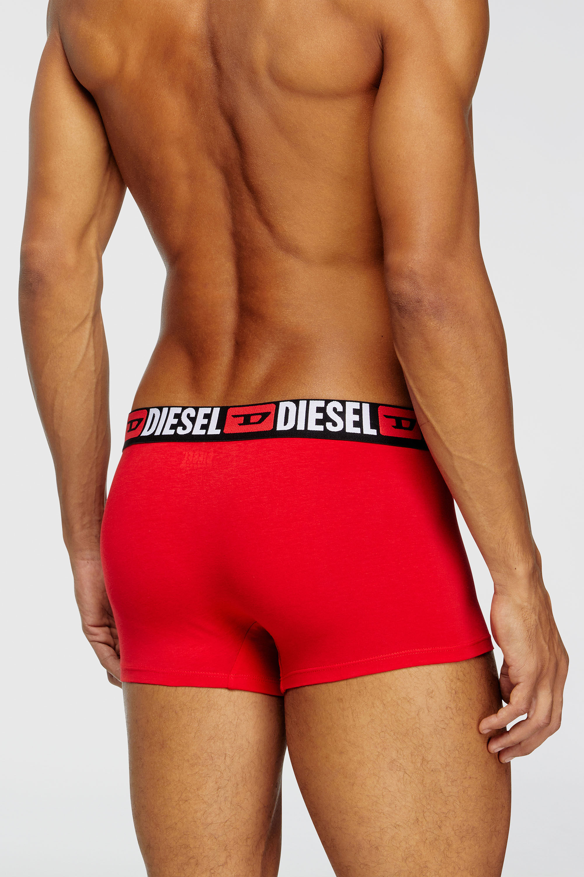 Diesel - UMBX-DAMIENTHREEPACK, Set da tre boxer con elastico in vita con logo all-over Uomo in Multicolor - 4