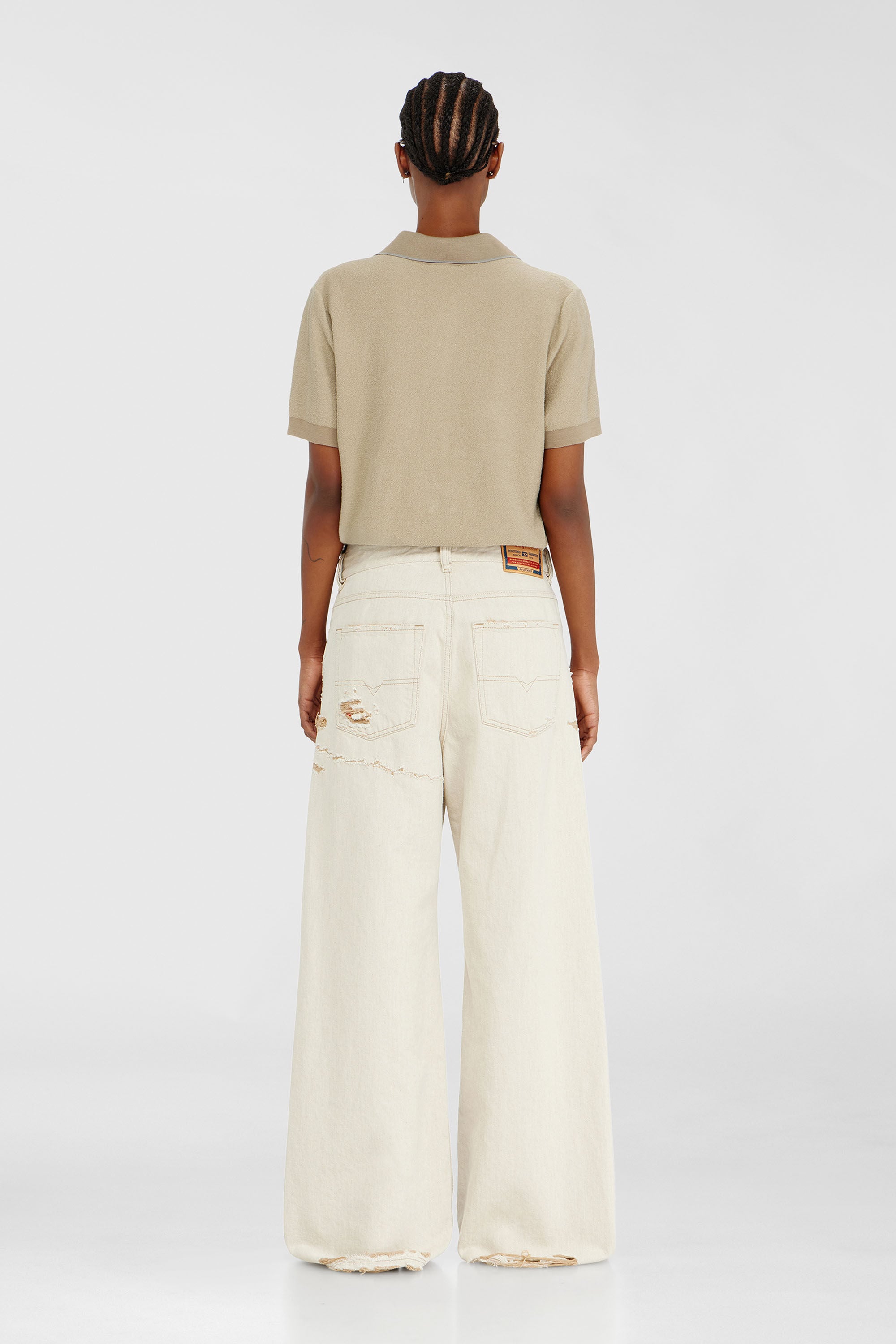 Diesel - Relaxed Jeans 1996 D-Sire 09P89 Donna, Beige - Image 3