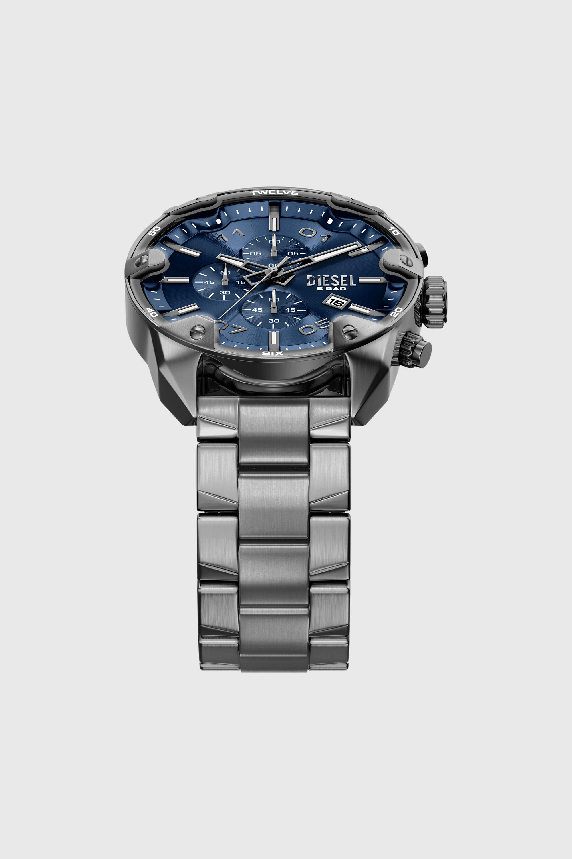 Diesel - DZ4724 WATCH, Orologio Spiked in acciaio inox Uomo in Grigio - 4