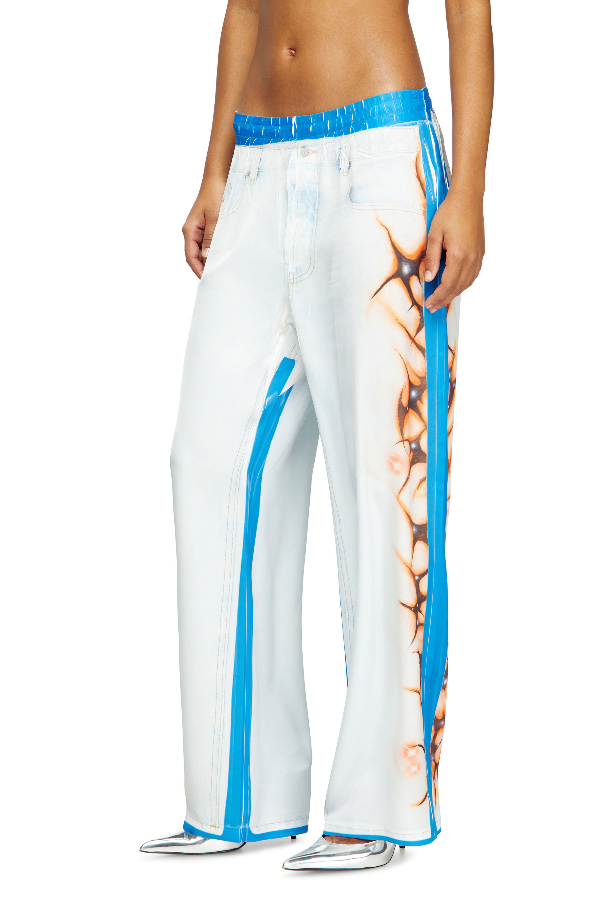 Diesel - P-AFTER-GRAFFITI-JAP, Pantalone relaxed con stampa graffiti Unisex in Multicolor - 5