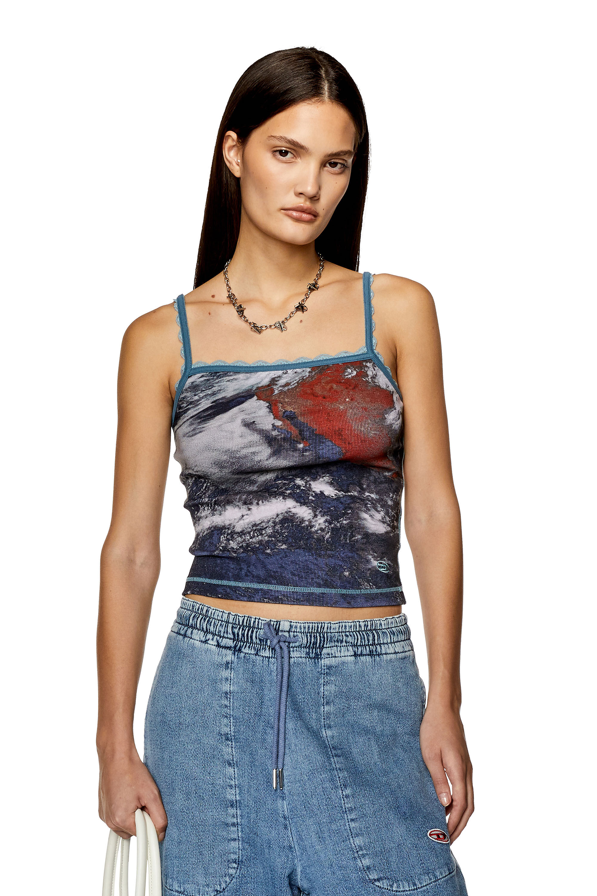 Diesel - T-HOP-LACE, Blu - Image 3