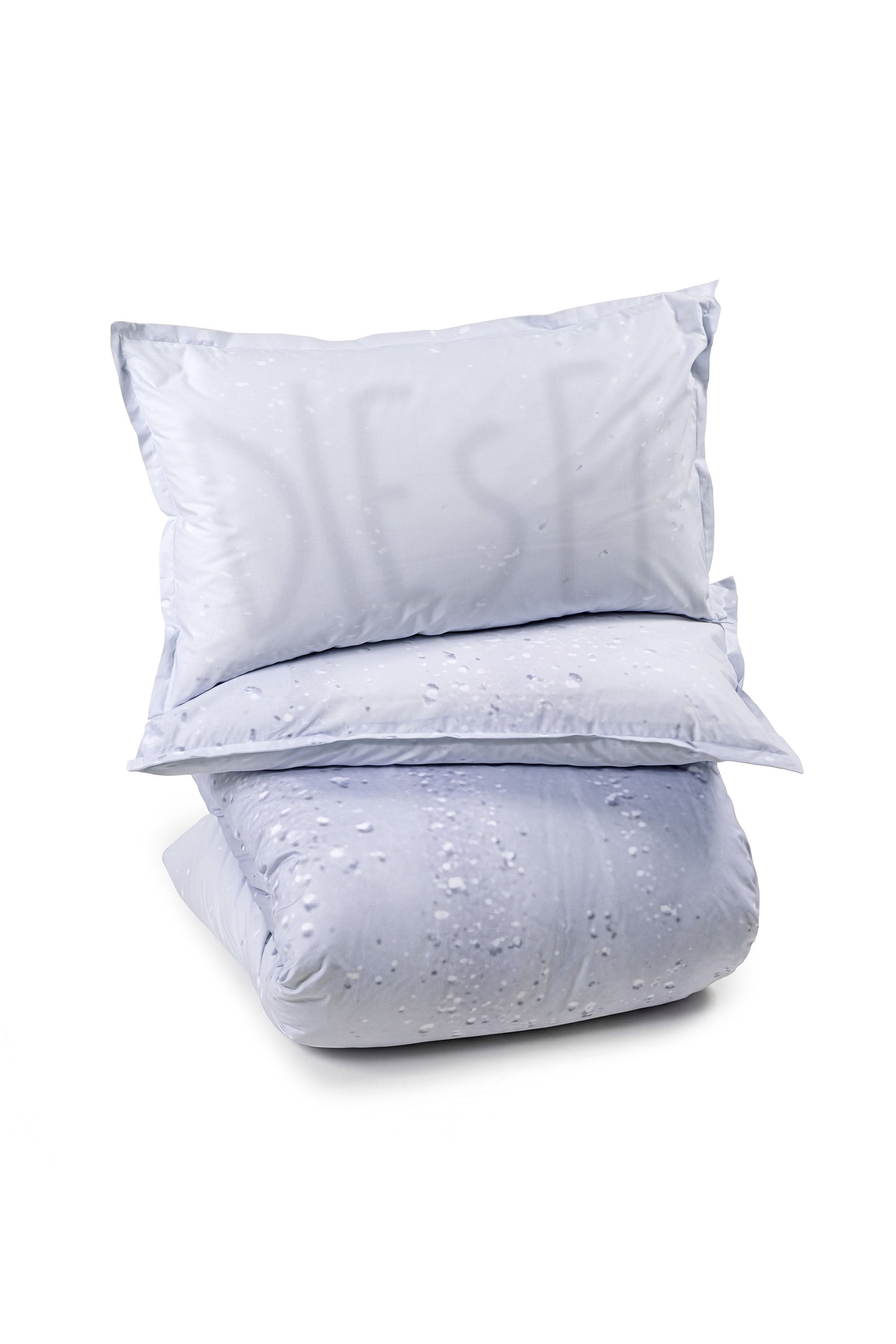 Diesel - 1018097  WET PERCALE DUVET COVER SET, Parure copripiumino in percalle per letto queen size Unisex in Grigio - 2
