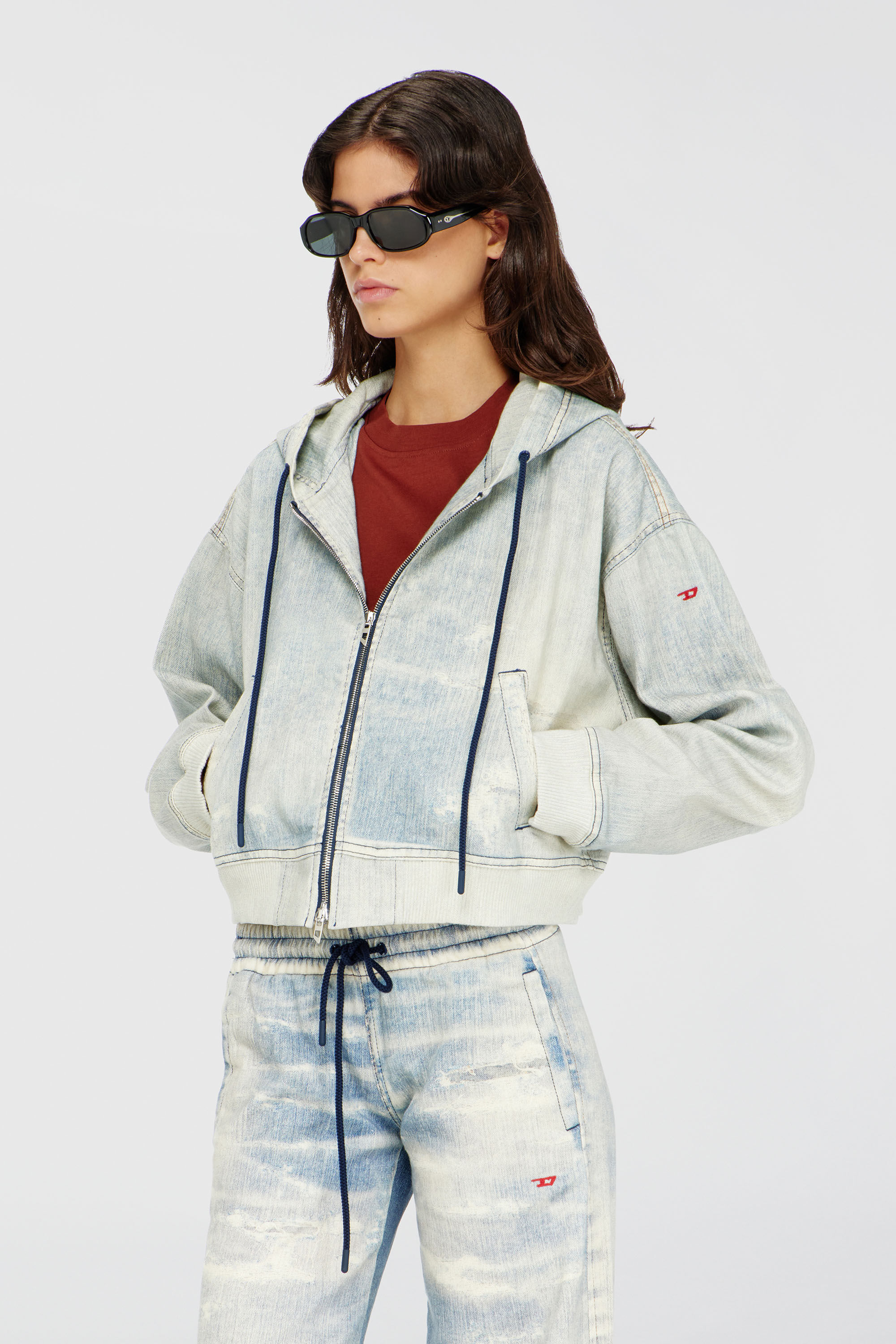 DE-GIRI-CROP JOGG, Blu Chiaro