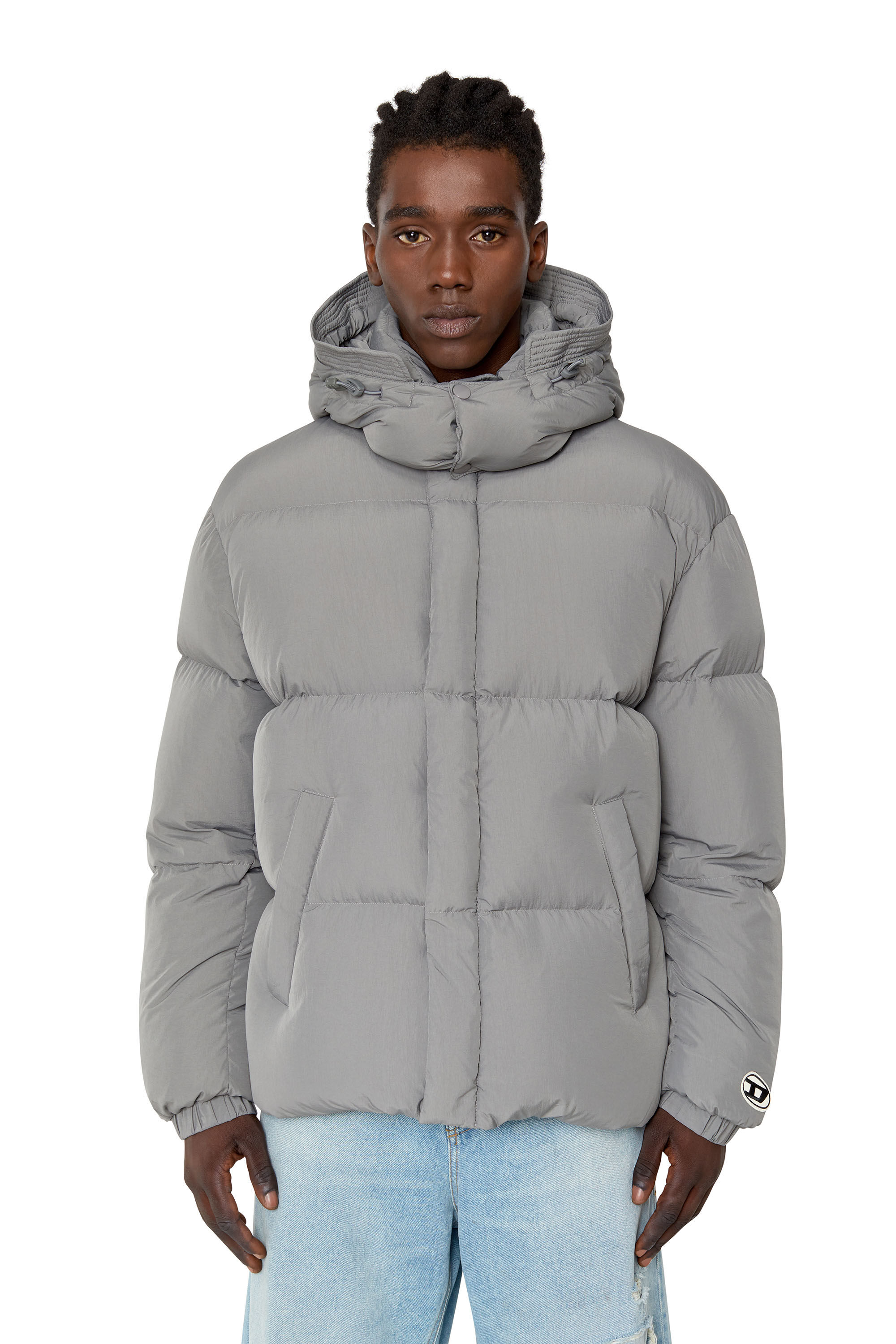 Diesel - W-ROLF-NW, Piumino real down con trattamento Polygiene ViralOff® Uomo in Grigio - 3