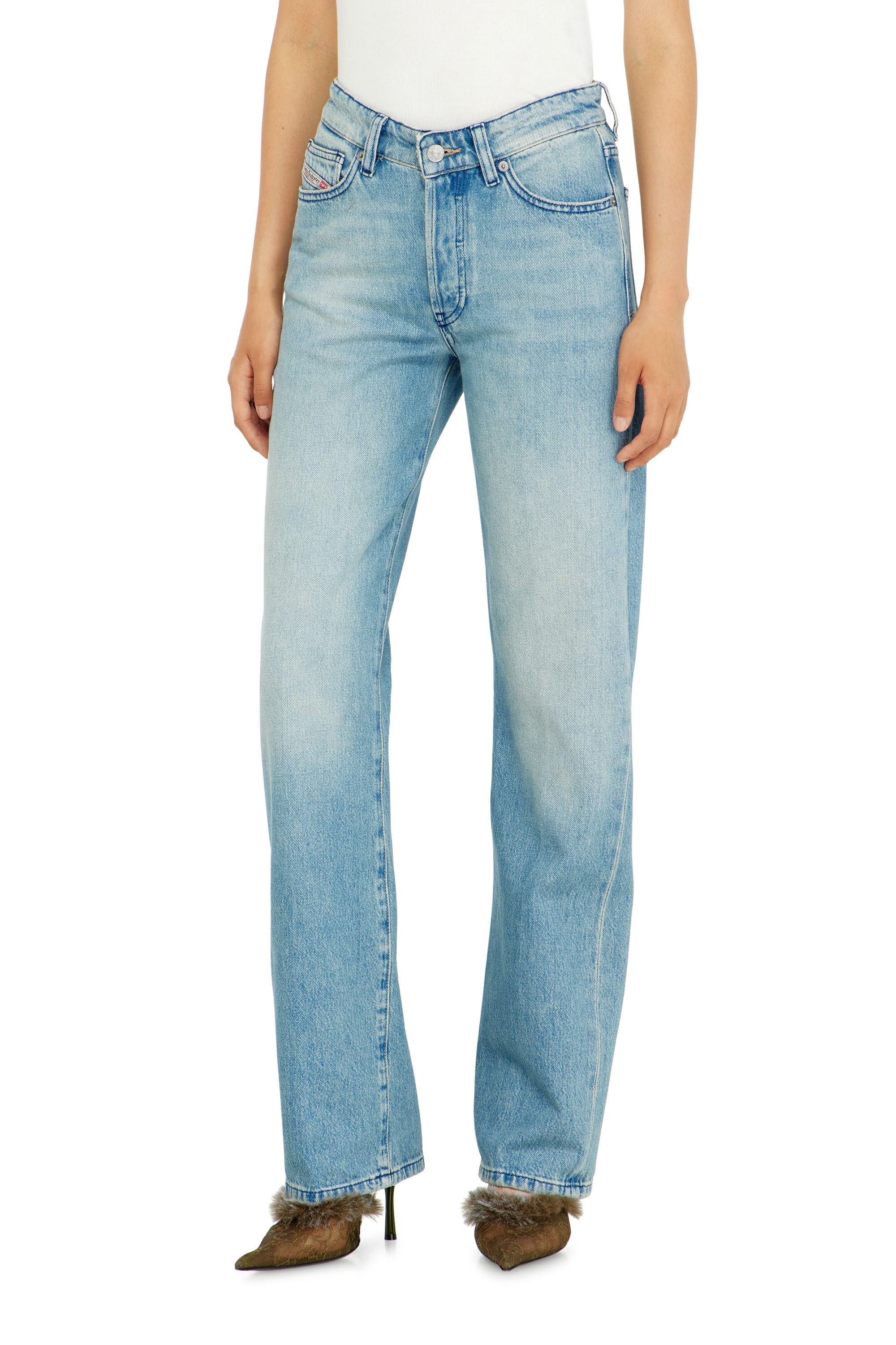 Diesel - Regular Jeans 1971 D-Sent 0BEBF Donna, Blu Chiaro - Image 4