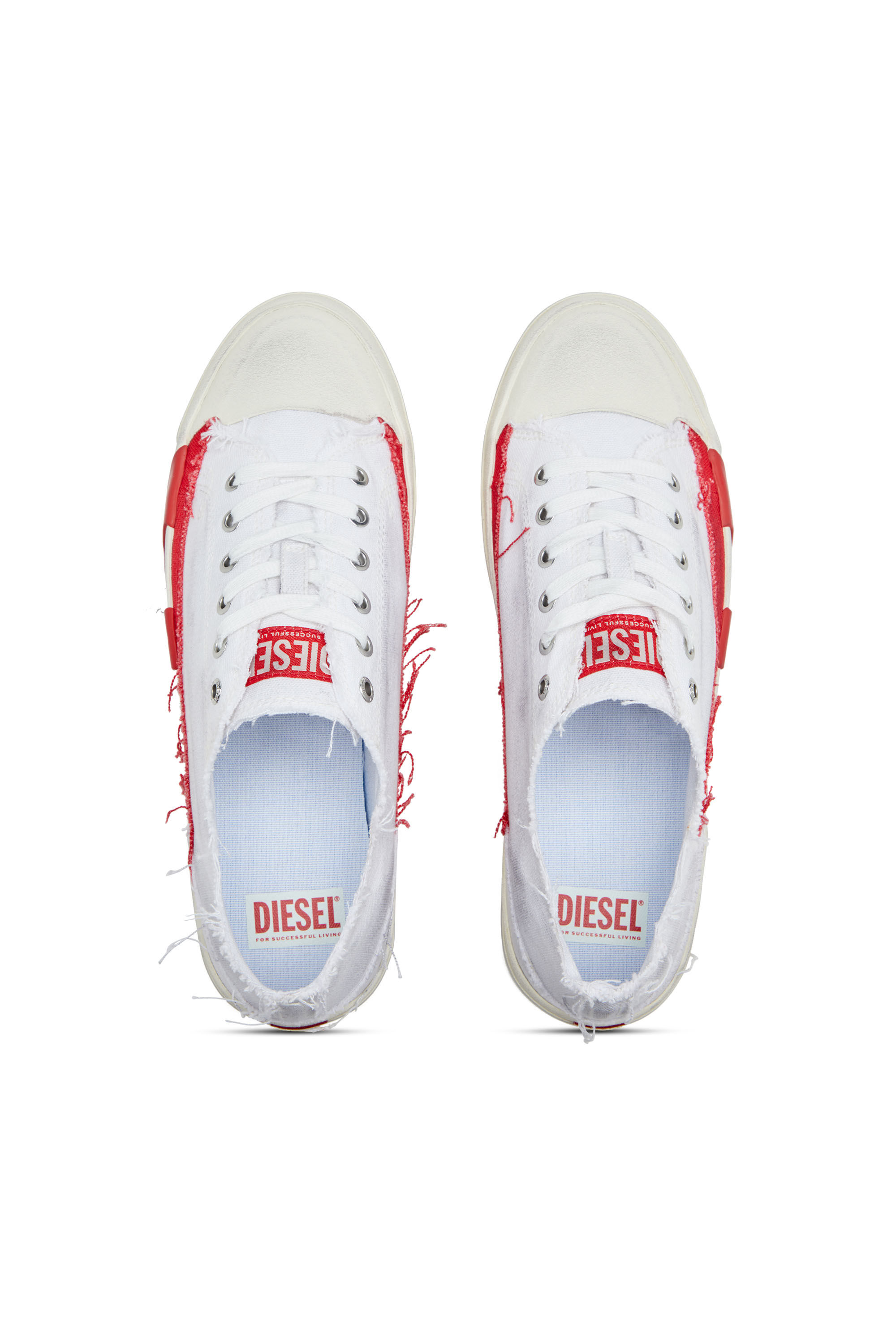Diesel - S-D-VERSE LOW, S-D-Verse-Sneaker in canvas effetto dirt Uomo in Multicolor - 4