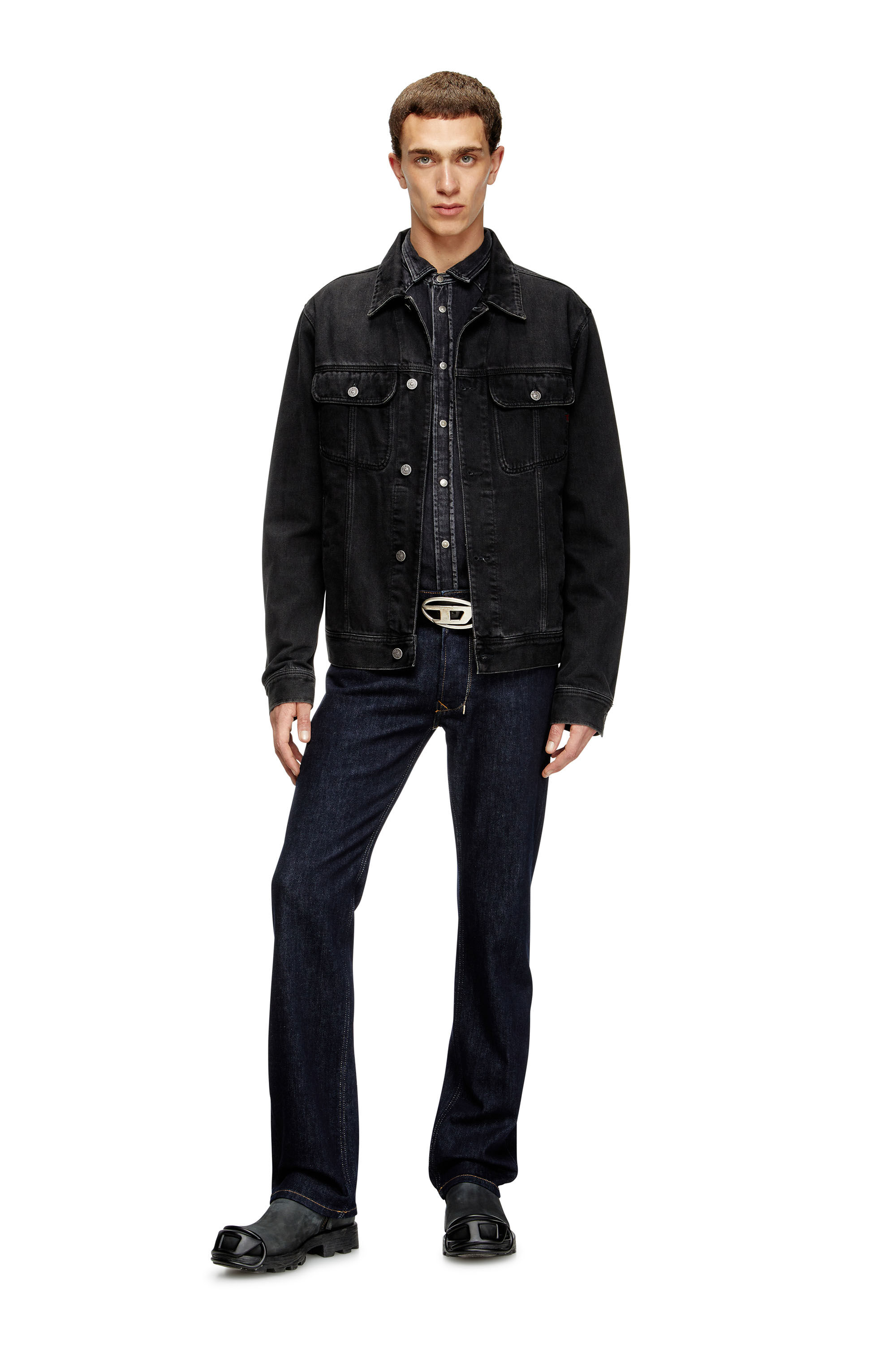 Diesel - Regular Jeans 1985 Larkee 0DBEJ Uomo, Blu Scuro - Image 1