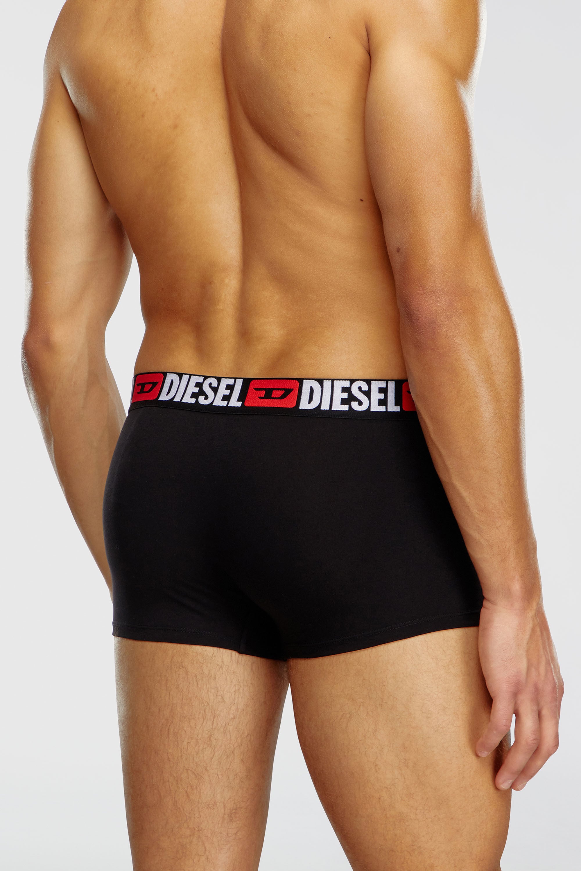 Diesel - UMBX-DAMIENTHREEPACK, Set da tre boxer con elastico in vita con logo all-over Uomo in Nero - 4