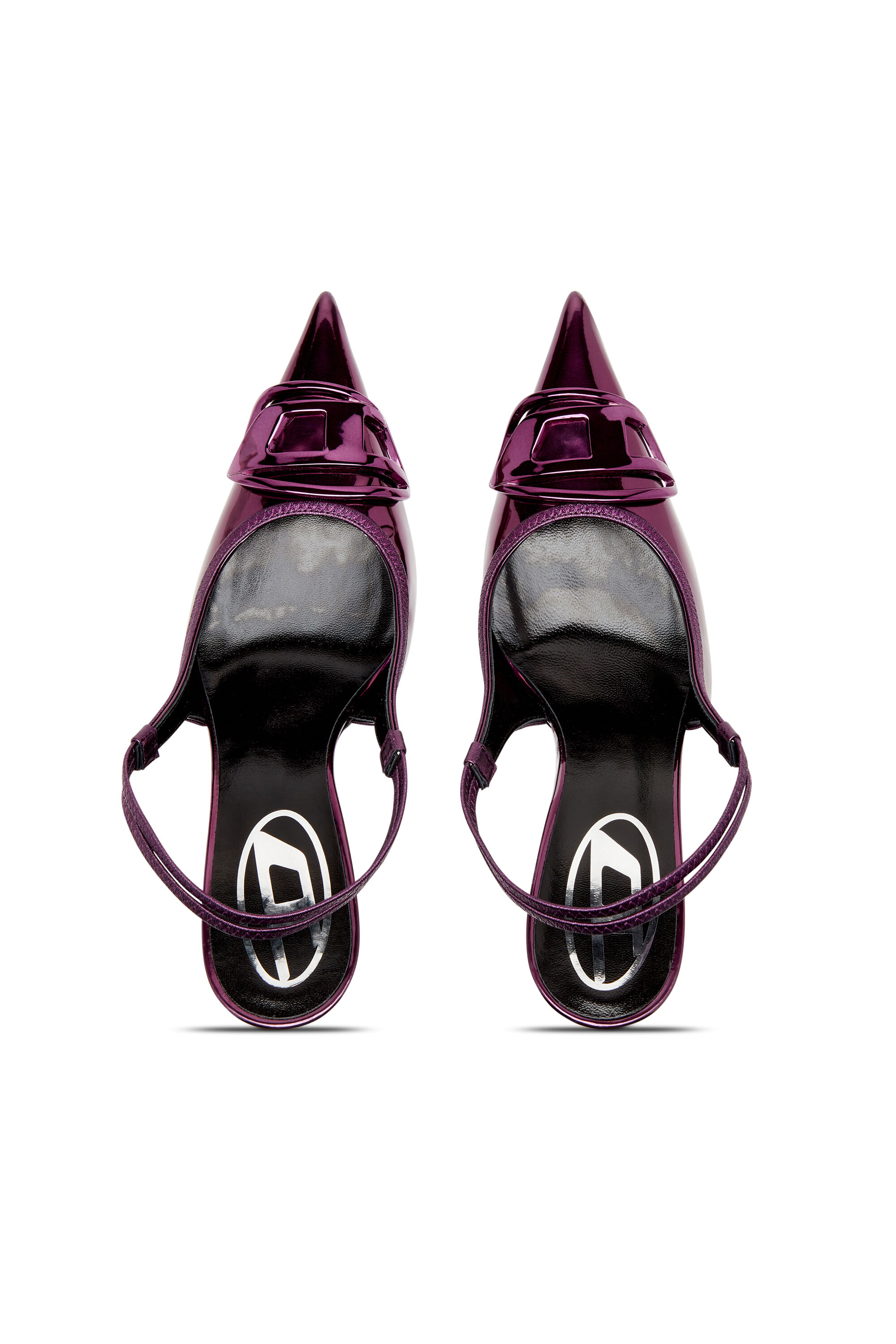 Diesel - D-VENUS SB, D-Venus-Pump con effetto specchiato Donna in Viola - 5