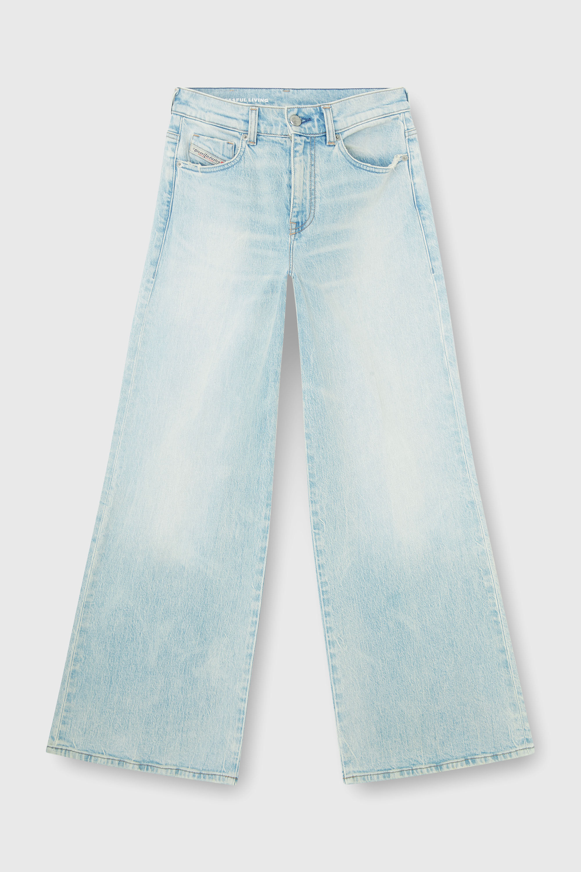 Diesel - Flare Jeans 1978 D-Akemi 0KBBX Donna, Blu Chiaro - Image 6