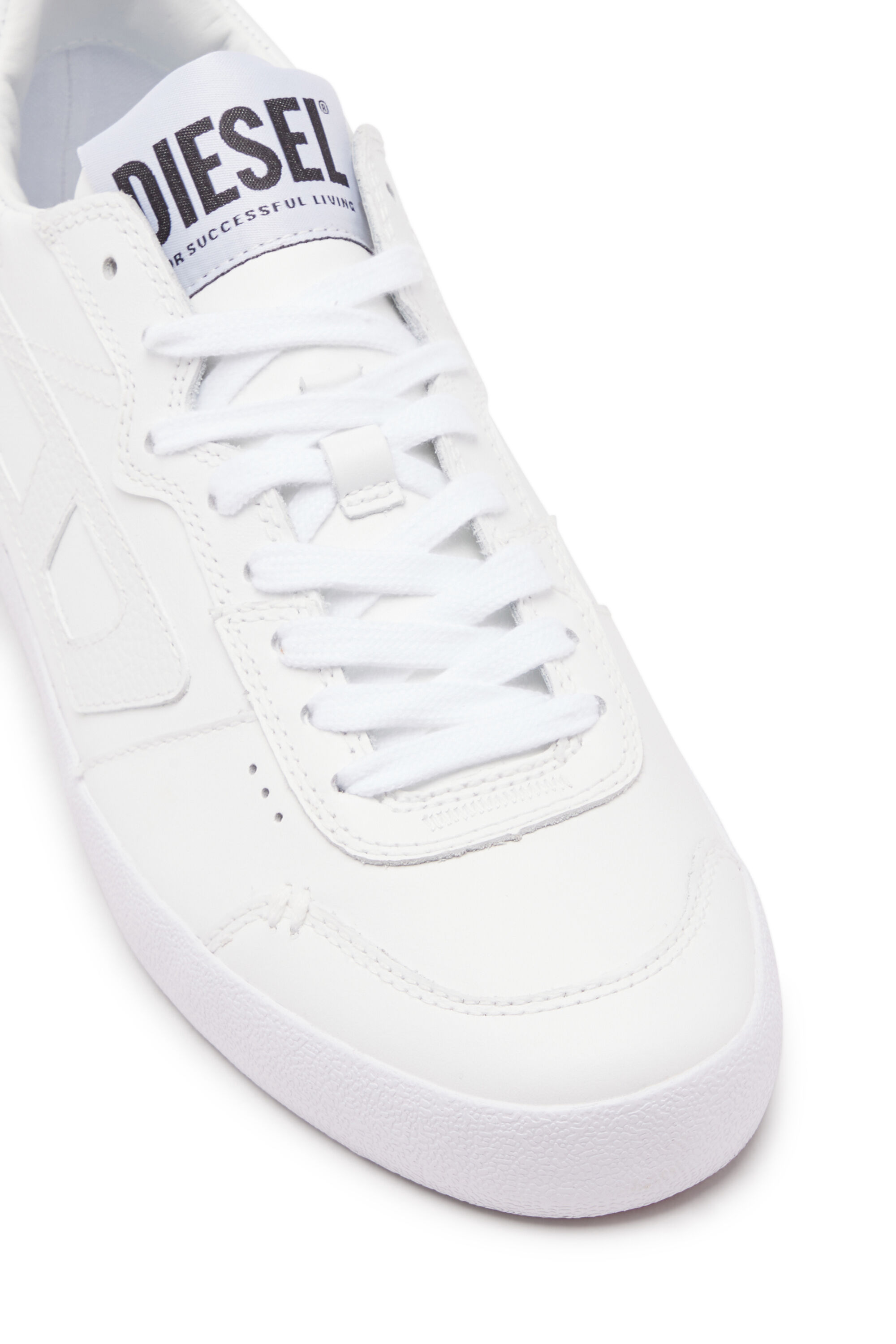 S Leroji Low Sneaker low top in pelle liscia Donna Bianco Diesel