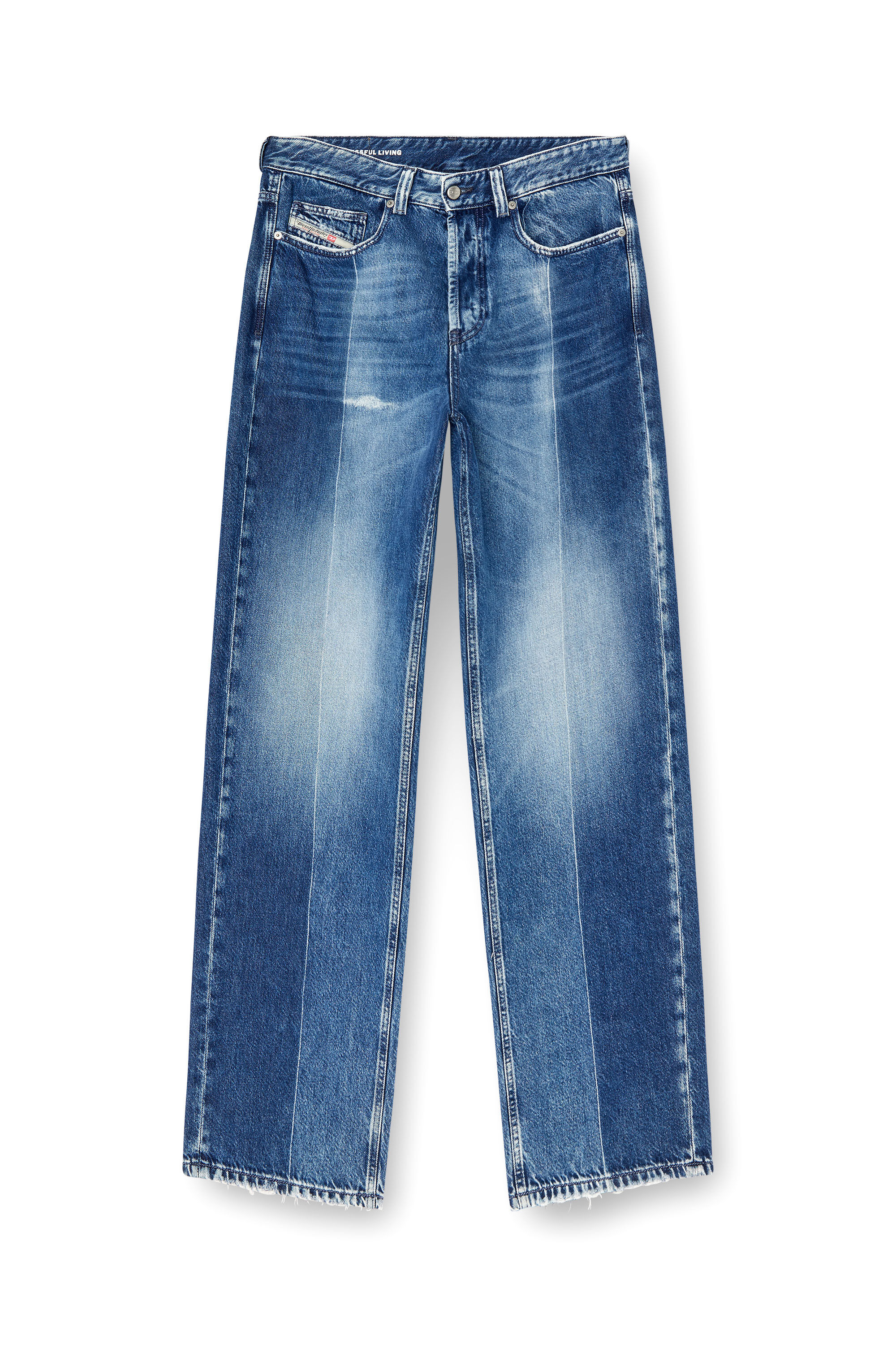 Diesel - Relaxed Jeans 2001 D-Macro 09L48 Uomo, Blu medio - Image 2