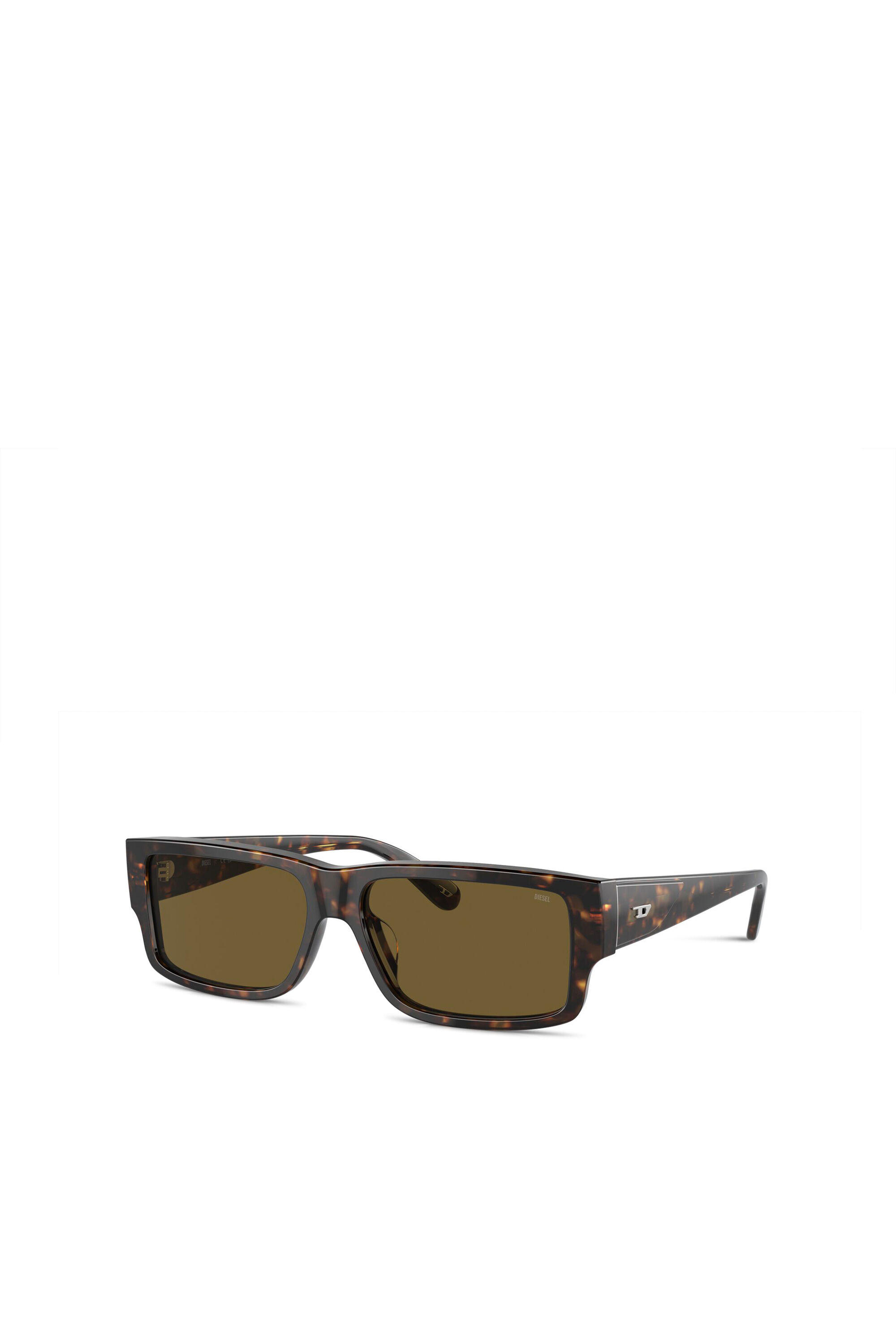 Diesel - 0DL2003 SIZE 57, Occhiali da sole rettangolari Uomo in Marrone - 5