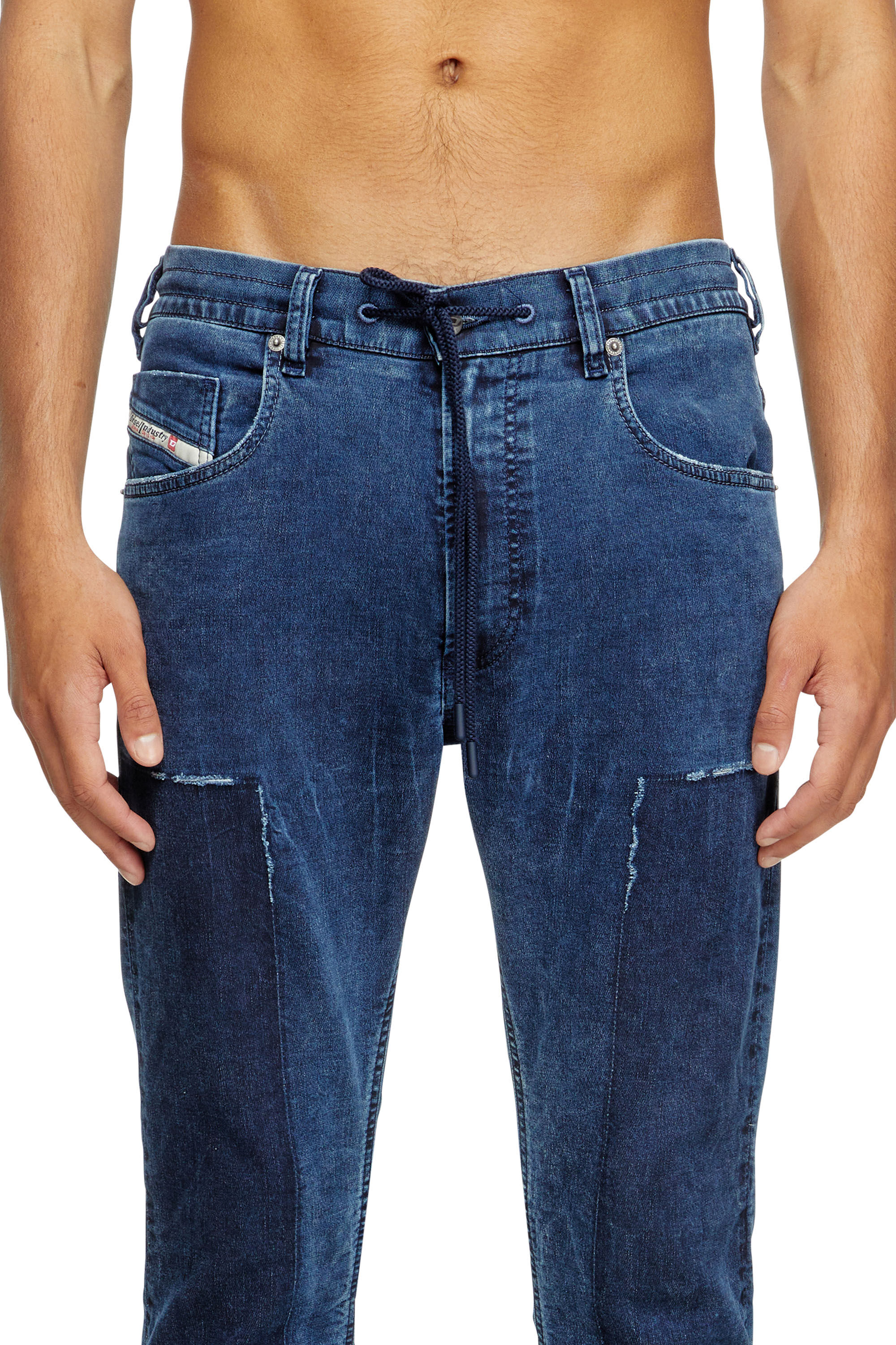 Diesel - Regular 2030 D-Krooley Joggjeans® 09M36 Uomo, Blu Scuro - Image 5