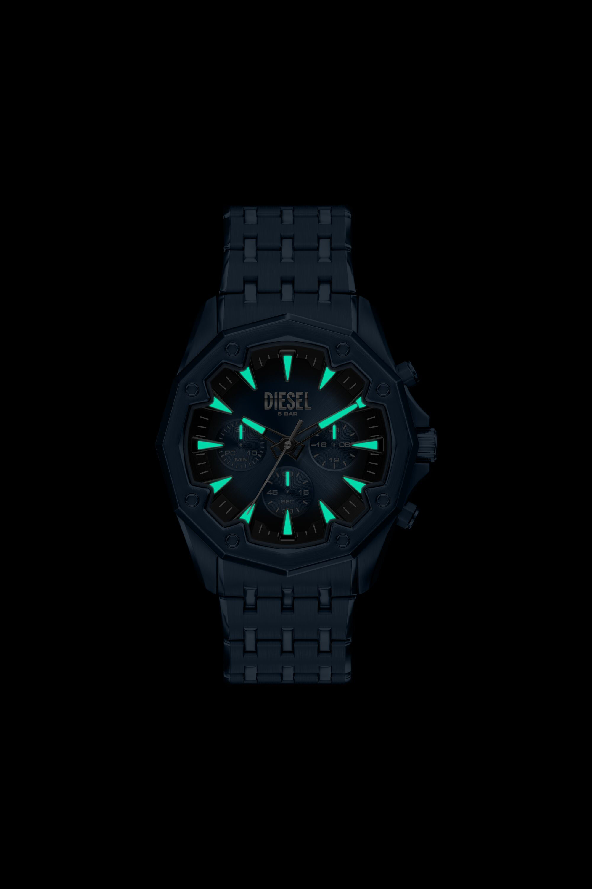 Diesel - DZ4705 WATCH, Orologio Stinger in acciaio inox blu Uomo in Blu - 6