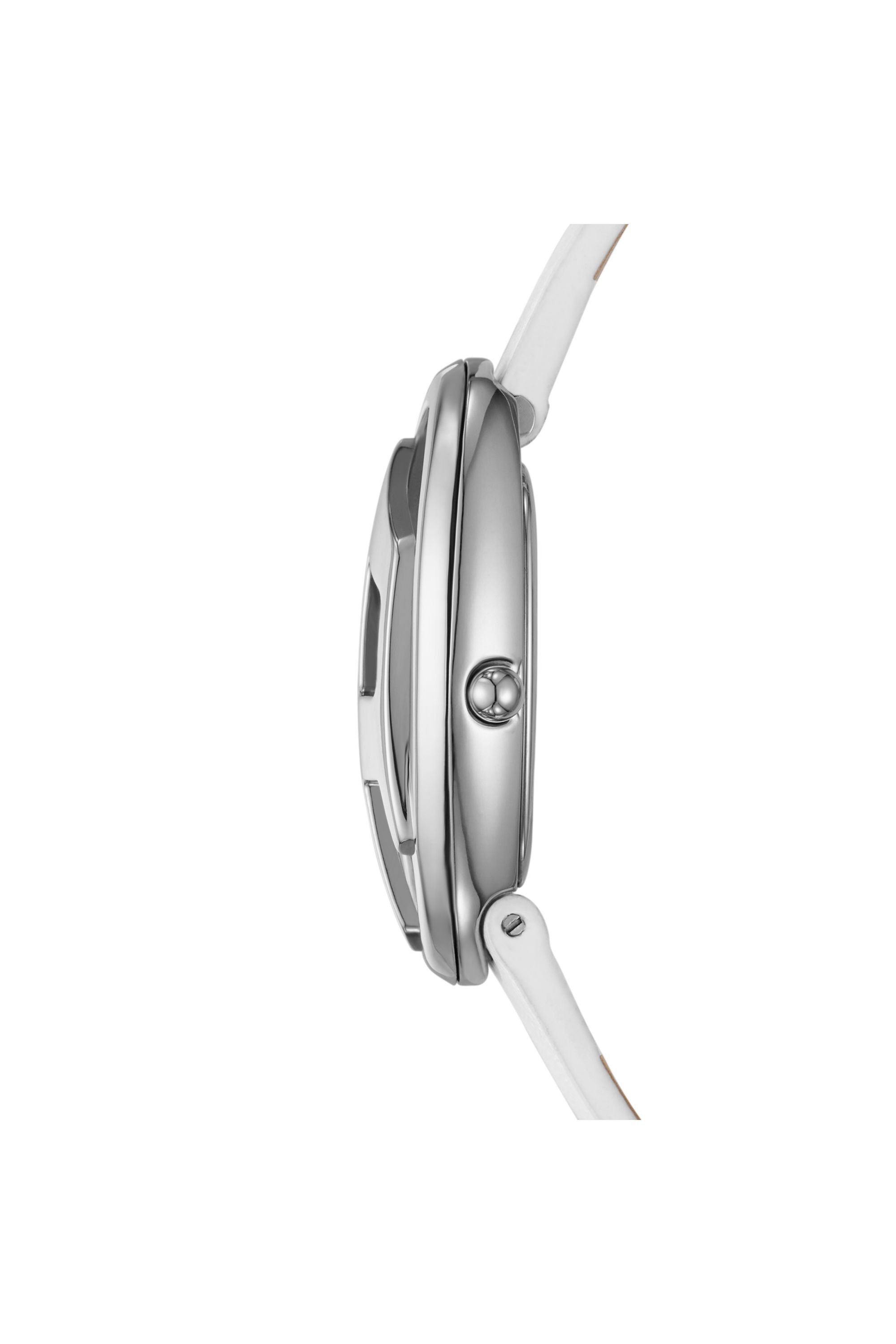 Diesel - DZ5613 WATCH, Orologio D-Era con due lancette e cinturino in pelle bianca Donna in Bianco - 3