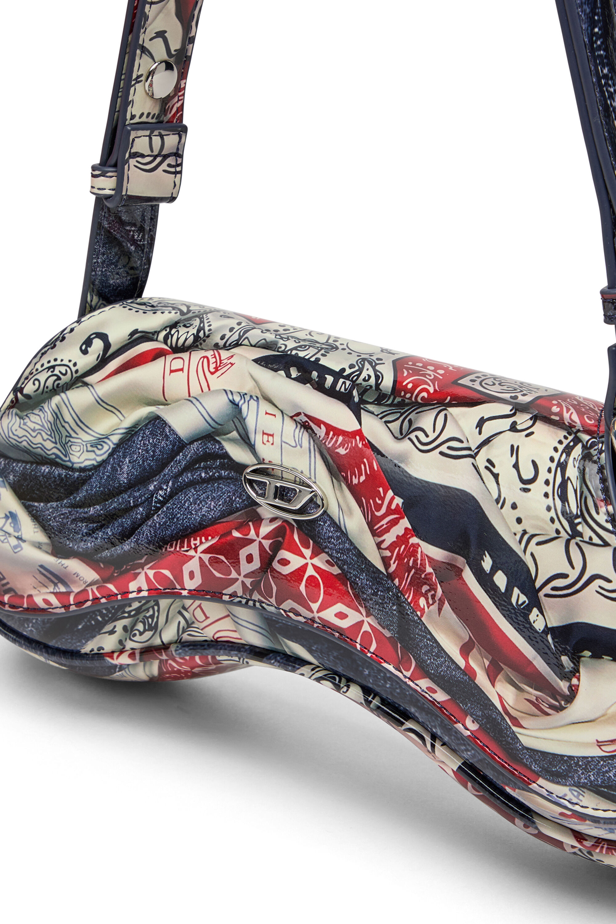 Diesel - PLAY CROSSBODY, Play-Borsa in PU stampato lucido Donna in Multicolor - 5