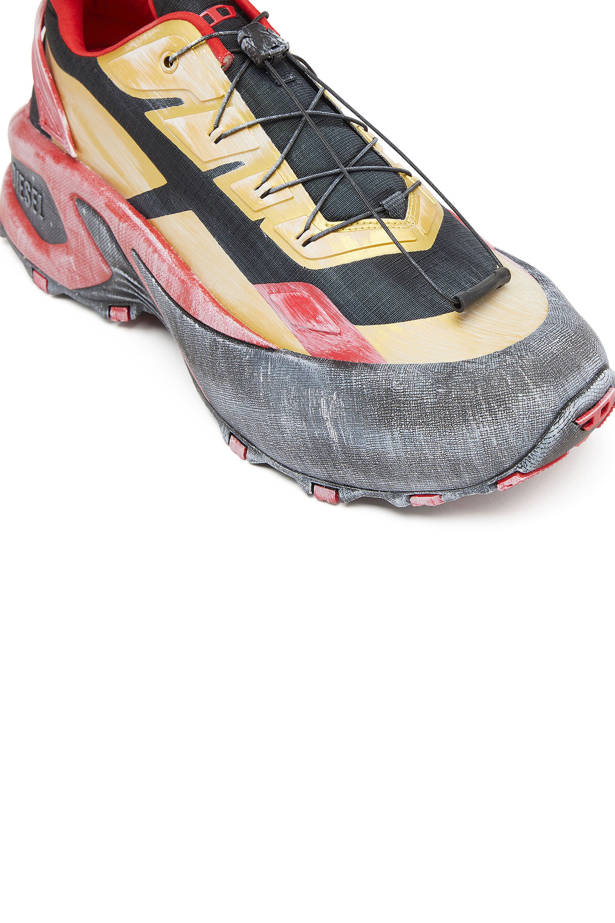 Diesel - D-CAGE RUNNER, D-Cage-Distressed chunky sneakers in ripstop Uomo in Multicolor - 6