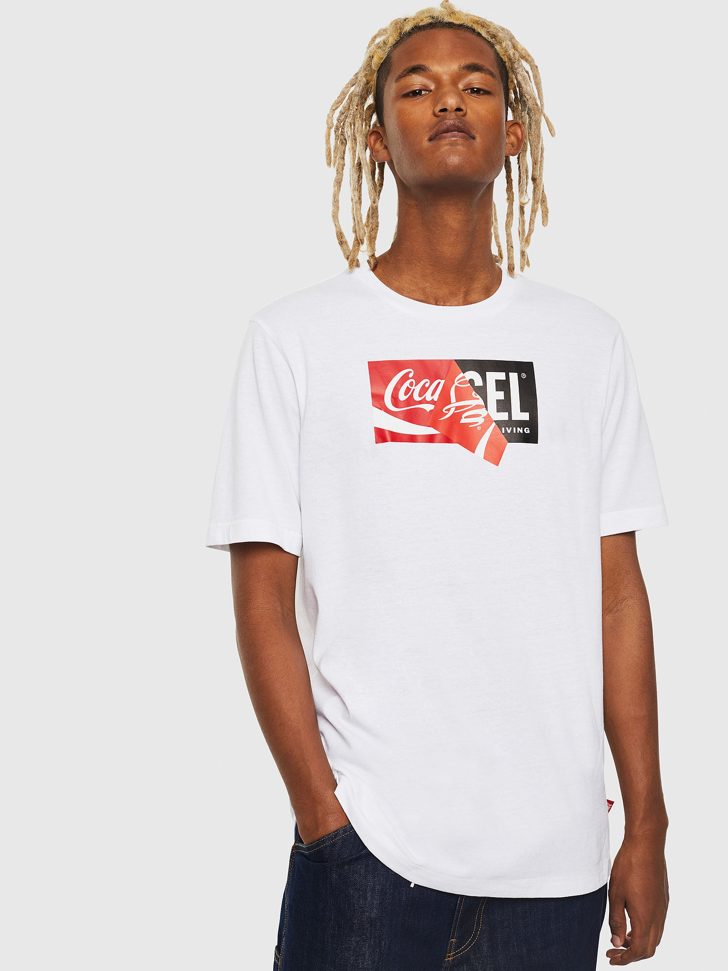 t-Shirt Coca Cola Maglietta Bianca