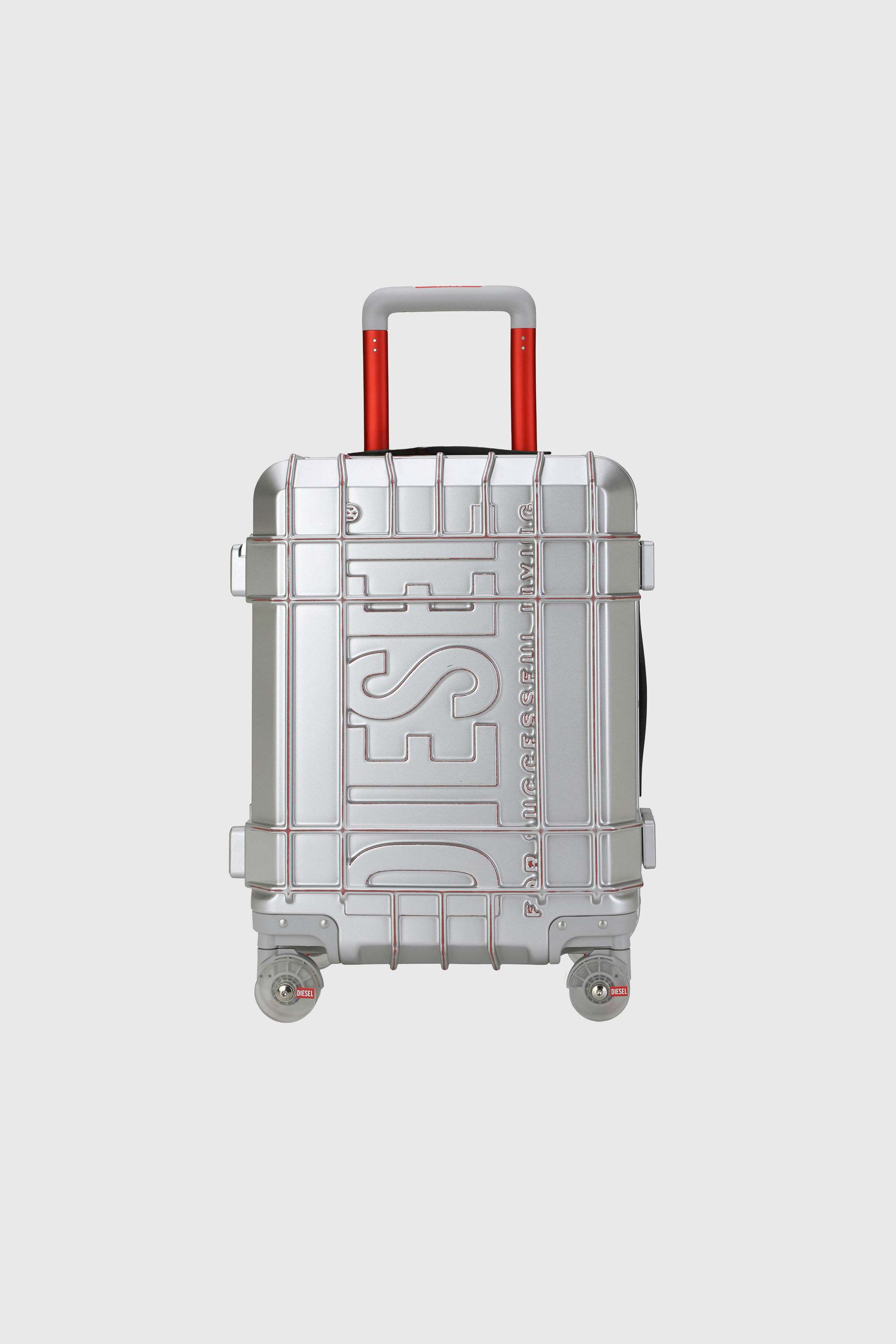 Diesel - DIESEL PC STRONG IMAGE TROLLEY- DSL003, Valigia resistente taglia S Unisex in Argento - 2