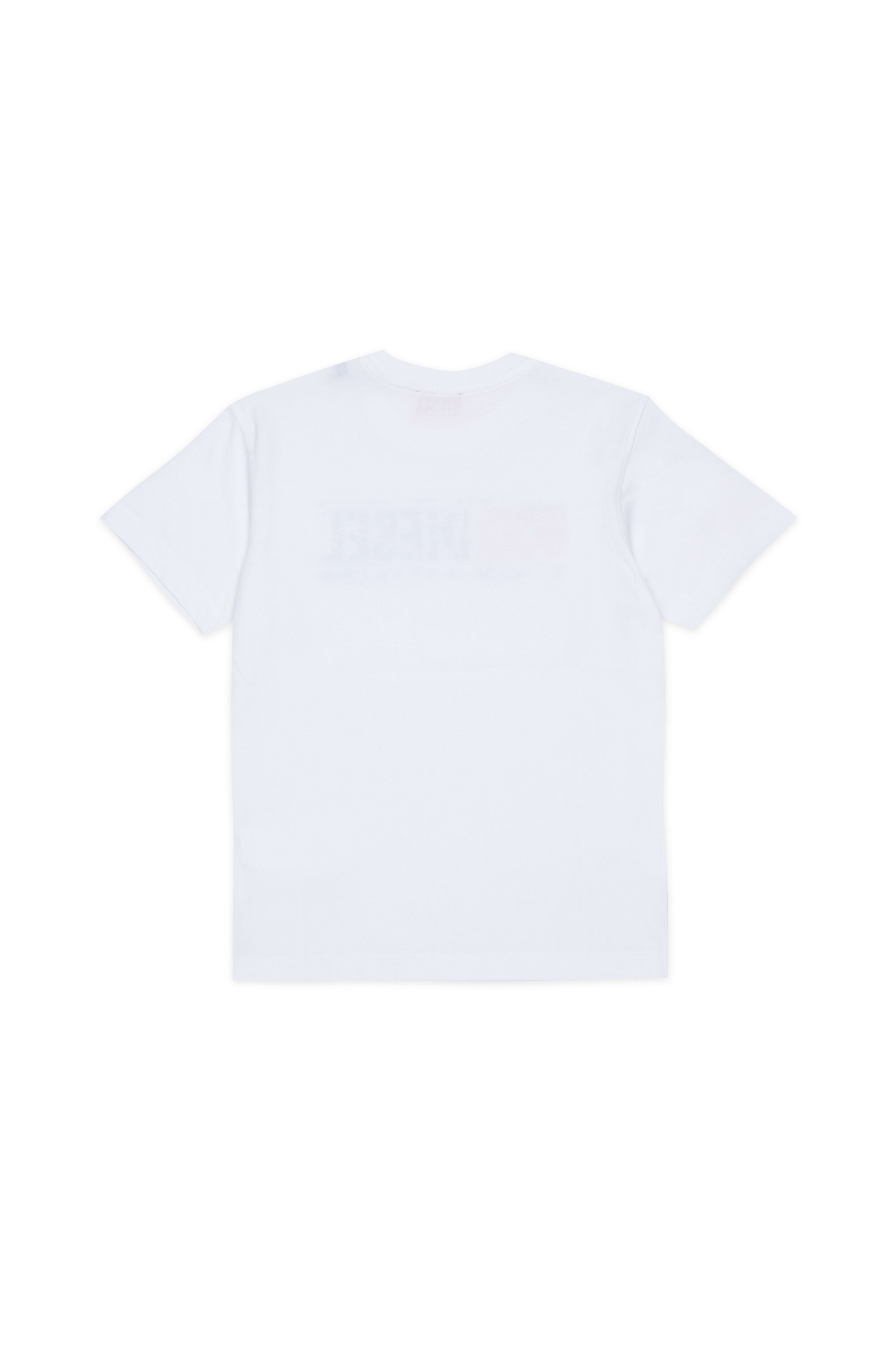Diesel - TLOMIX, T-shirt con stampa logo distressed Uomo in Bianco - 2