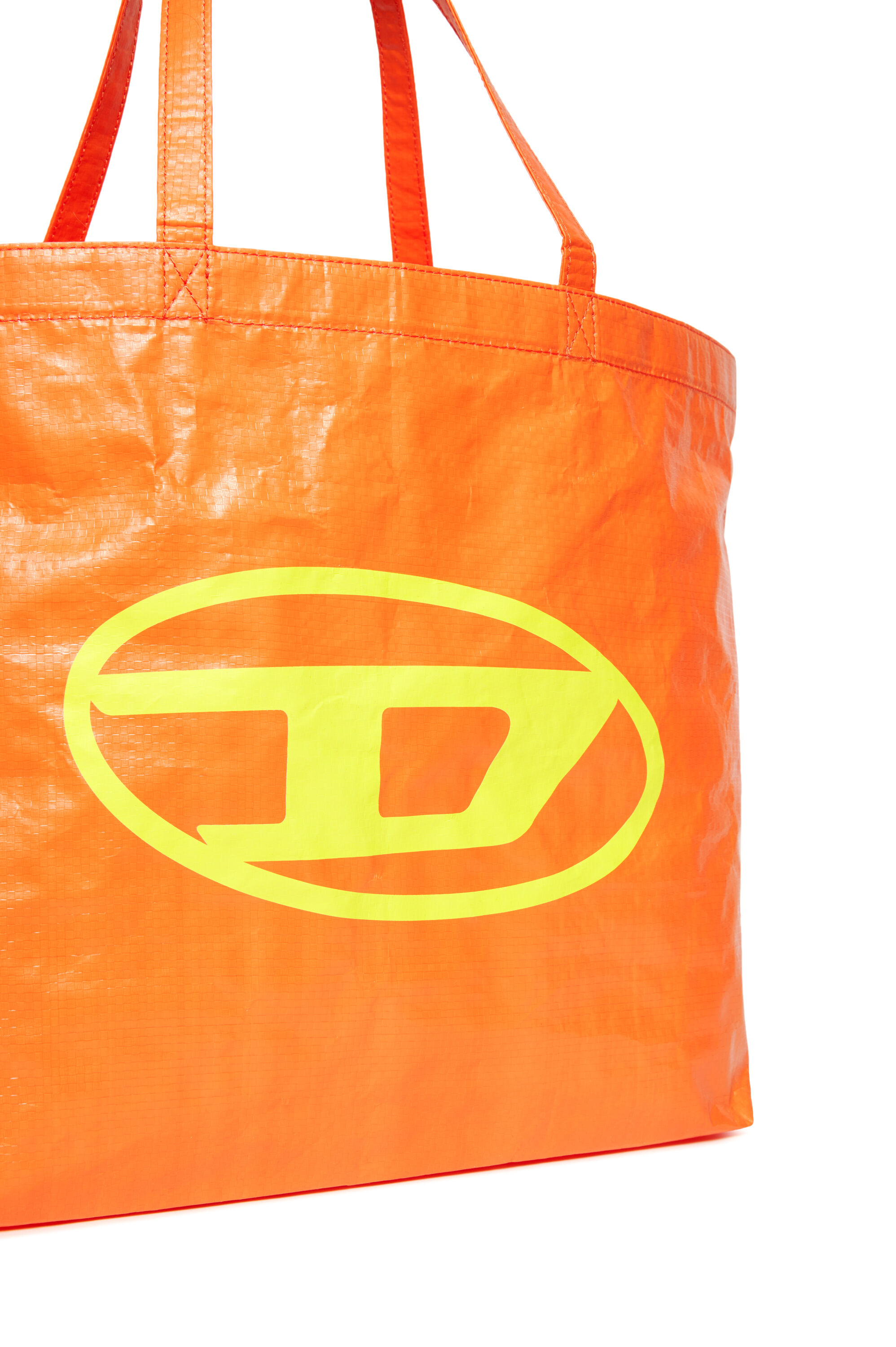 Diesel - WRITTEN, Borsa da spiaggia con stampa Oval D Donna in Arancione - 4
