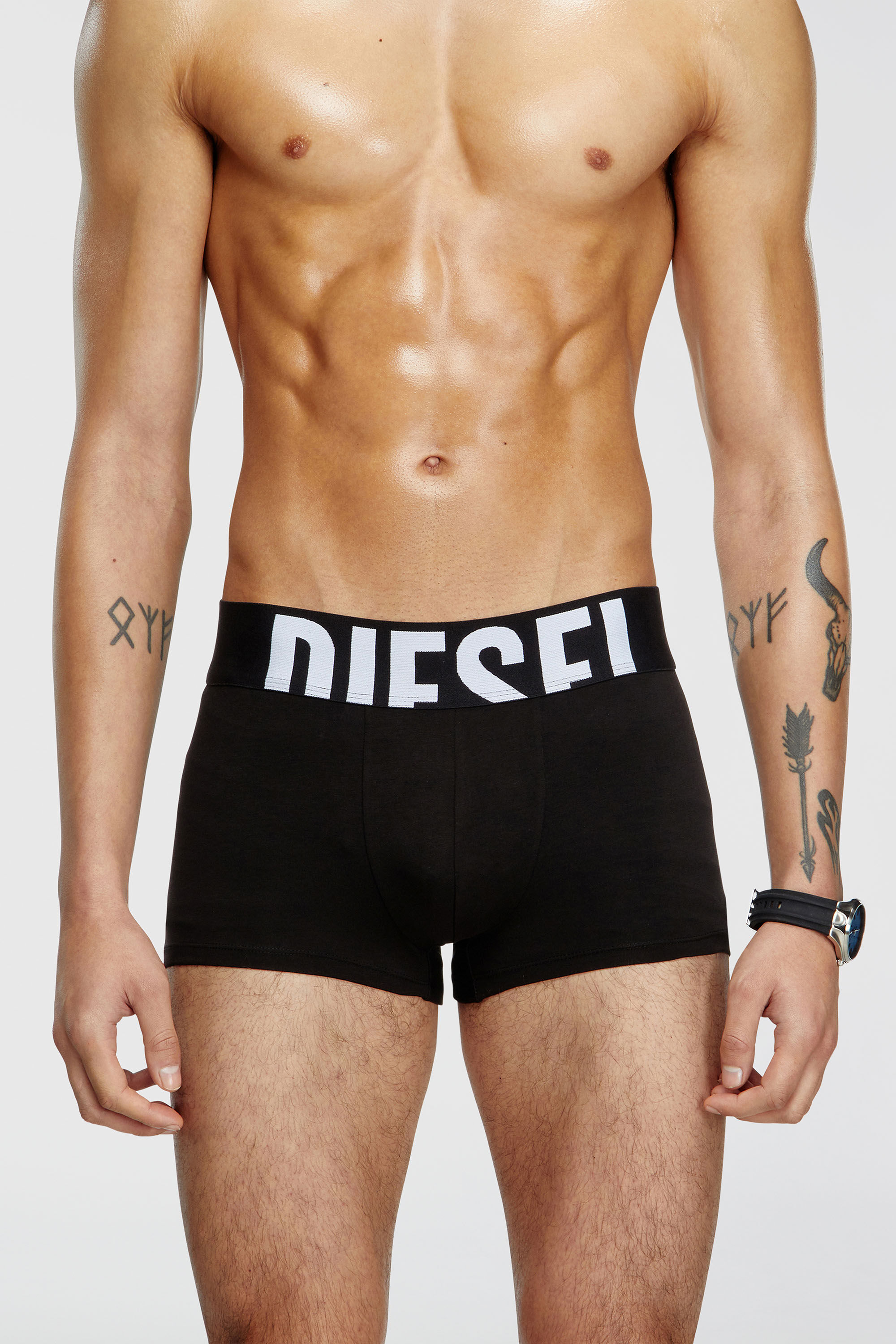 Diesel - UMBX-DAMIENTHREEPACK-5.5EL, Set da tre boxer in cotone stretch Uomo in Nero - 3