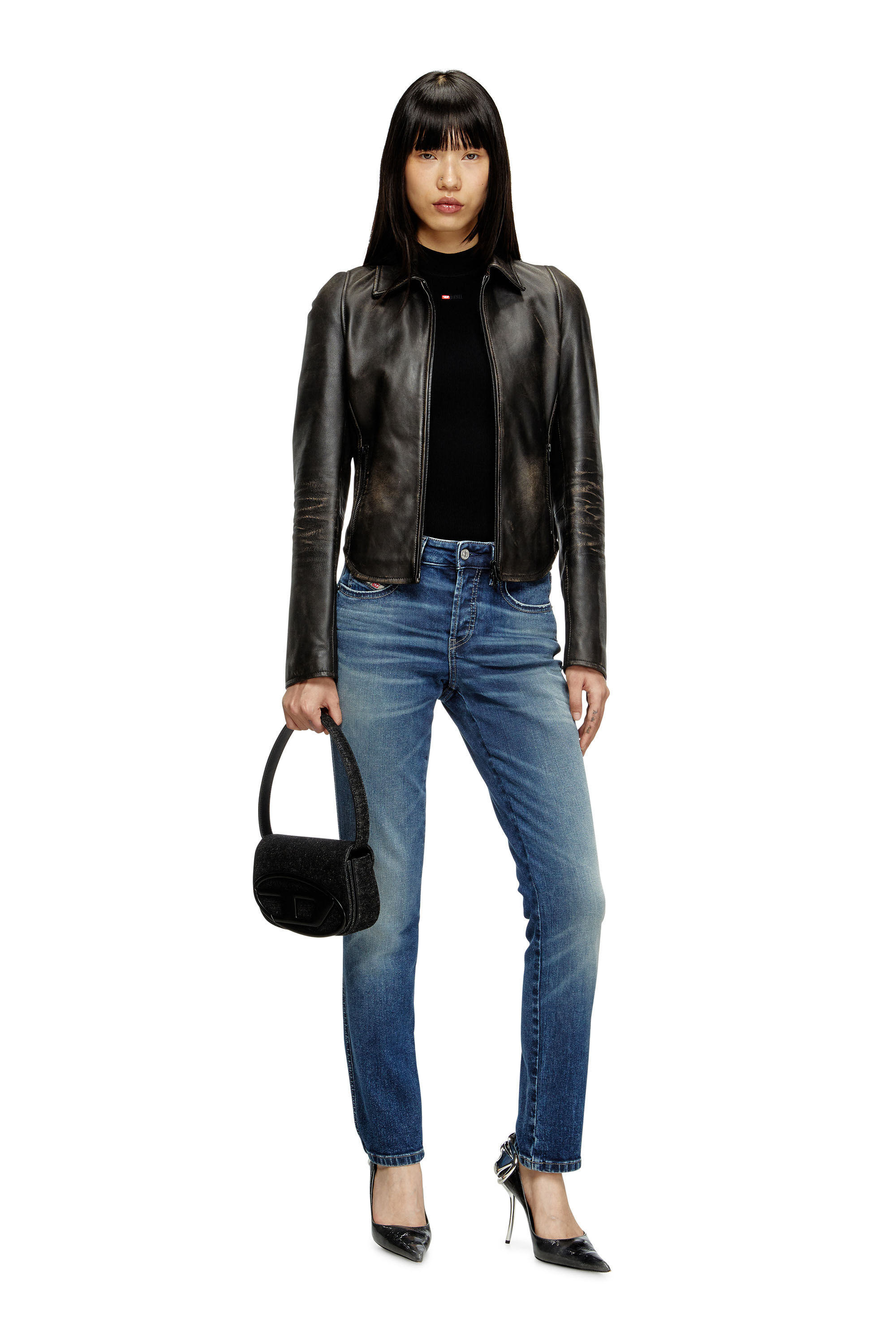 Diesel - Slim Jeans 1992 D-Jiann 0DBEE Donna, Blu medio - Image 1