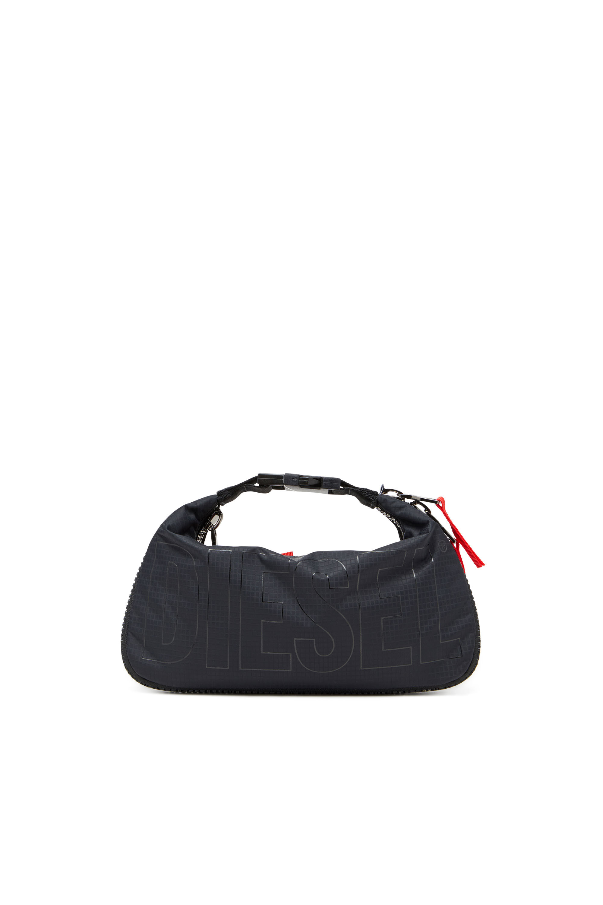 Diesel - ZIP-D CROSSBODY BAG X, Borsa trasformabile in shell jacquard Unisex in Nero - 6
